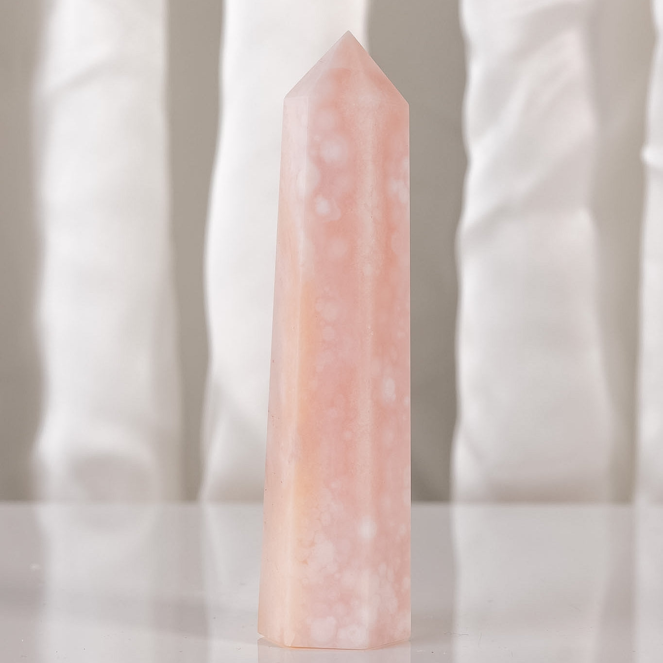 Flower Agate Carnelian Tower