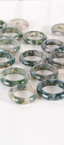 Moss Agate Sphere Stand