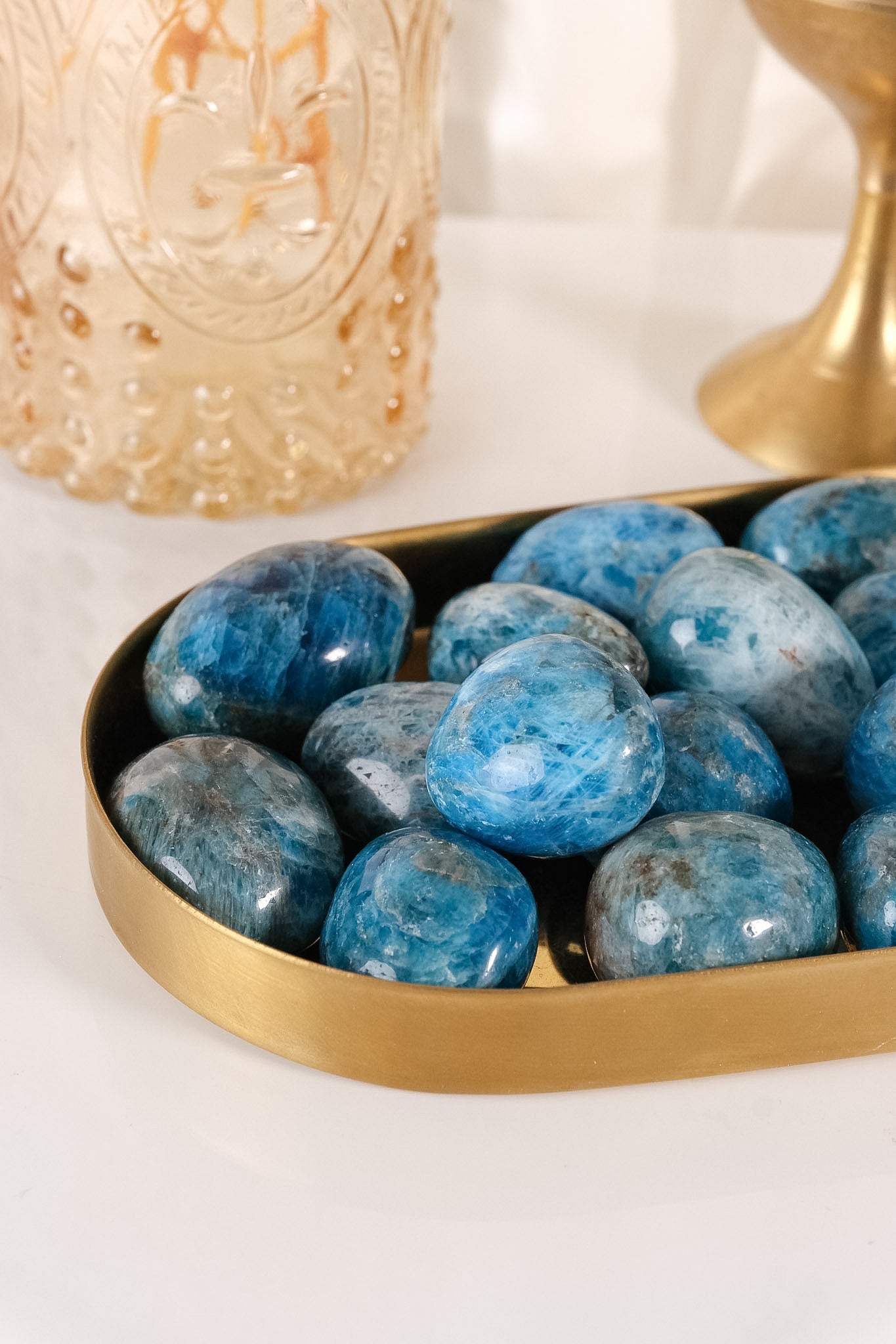 Blue Apatite Tumble