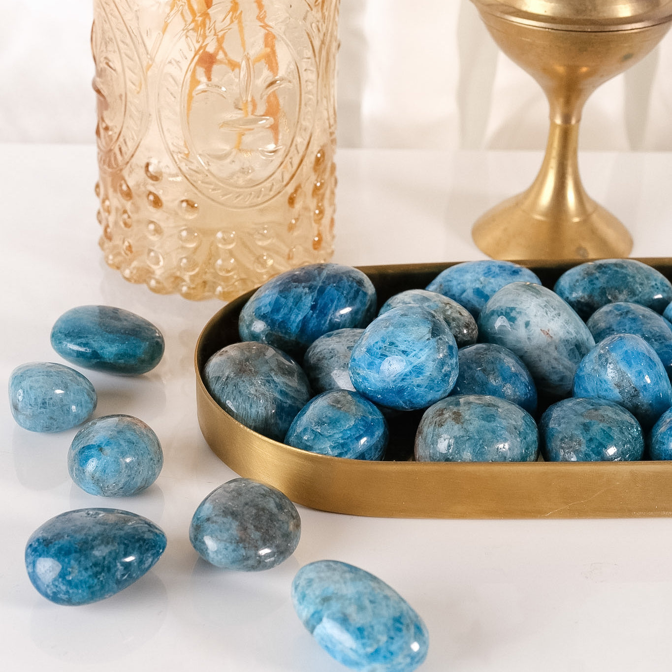 Blue Apatite Tumble