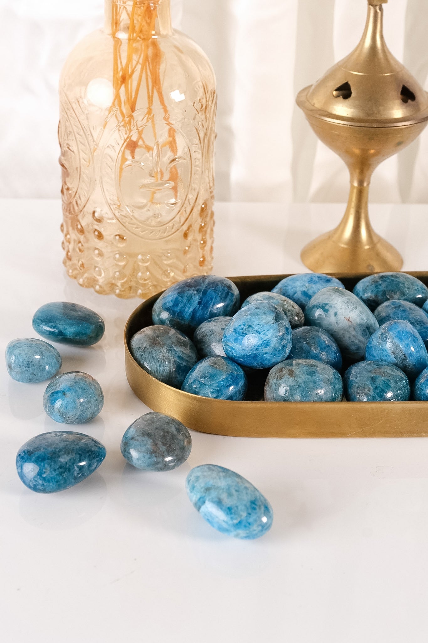 Blue Apatite Tumble