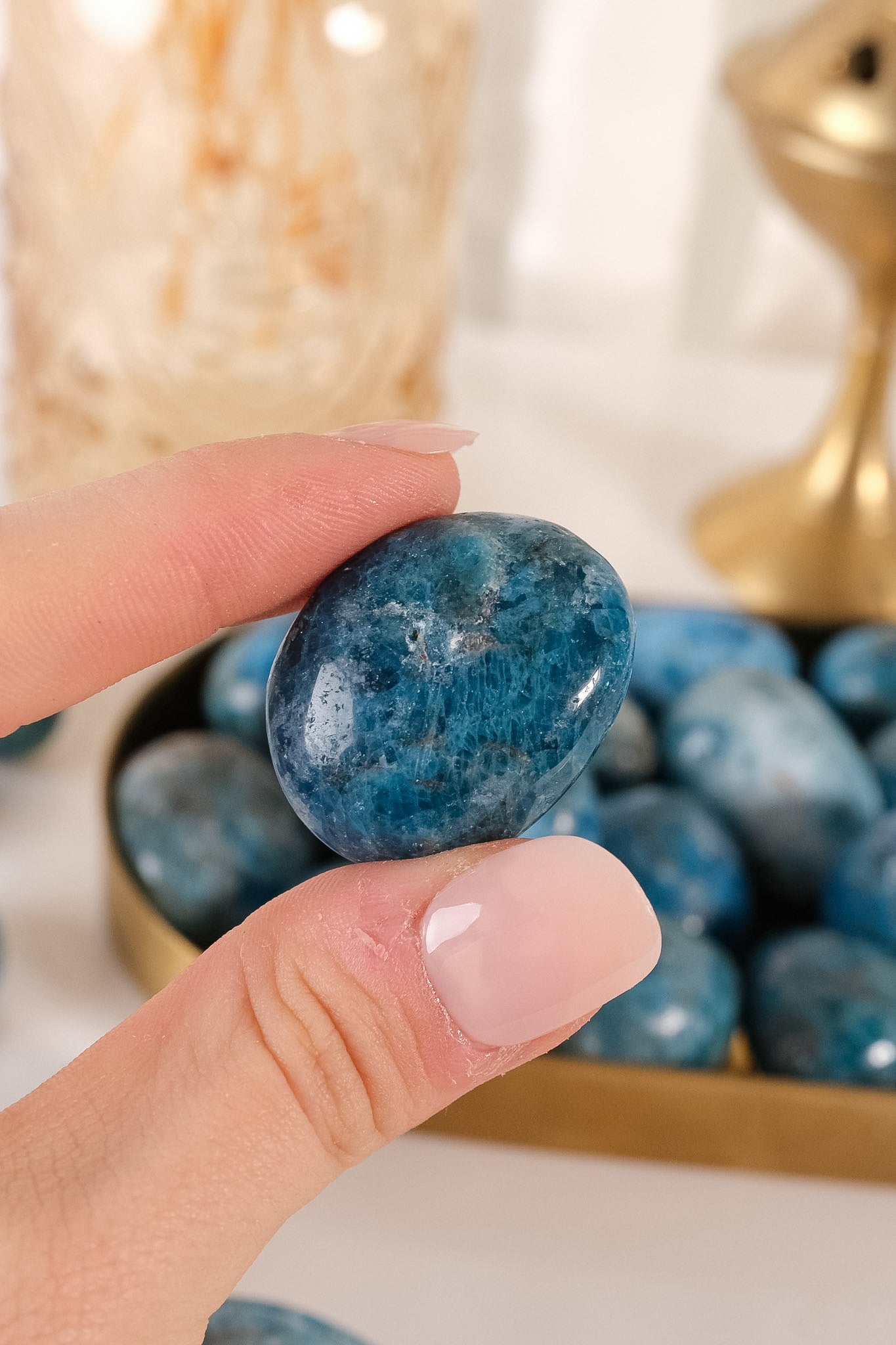 Blue Apatite Tumble