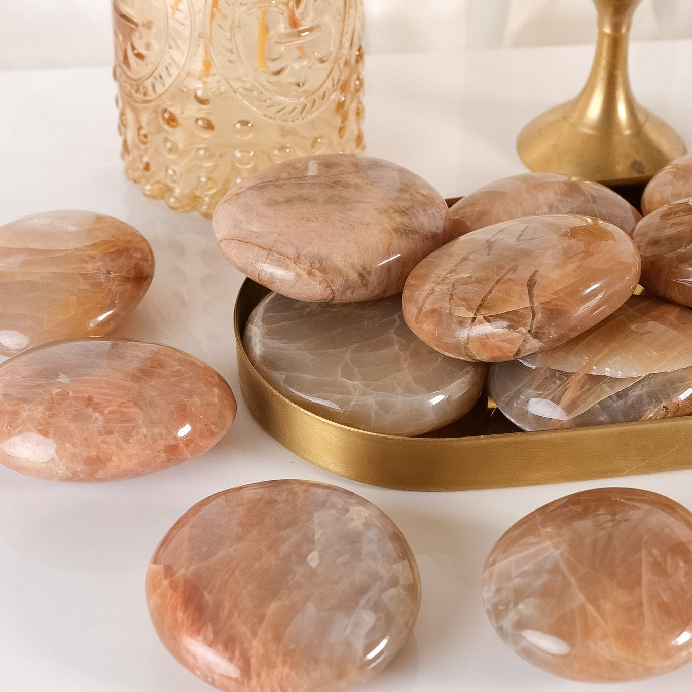 Peach Moonstone Palmstone