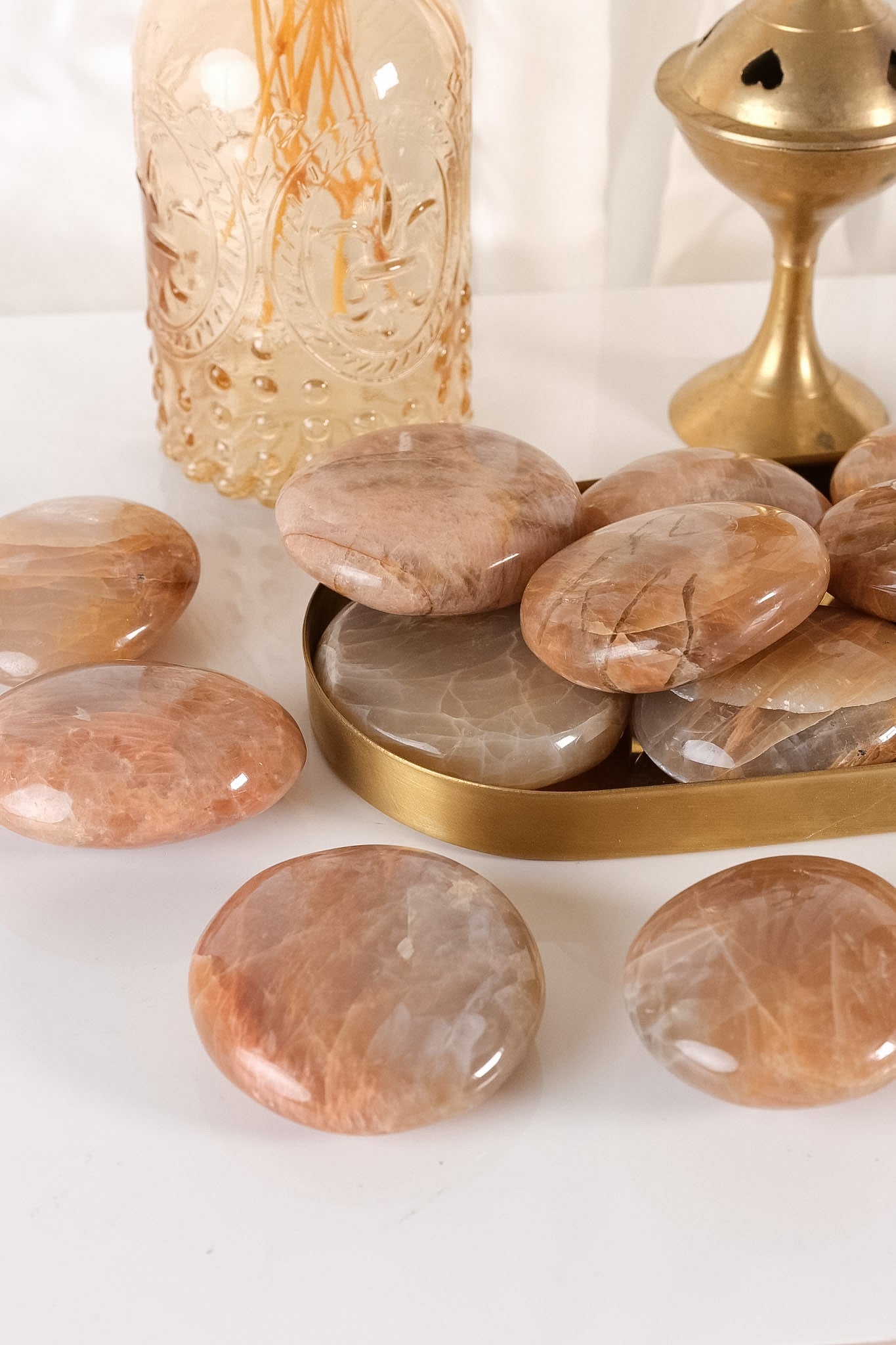 Peach Moonstone Palmstone
