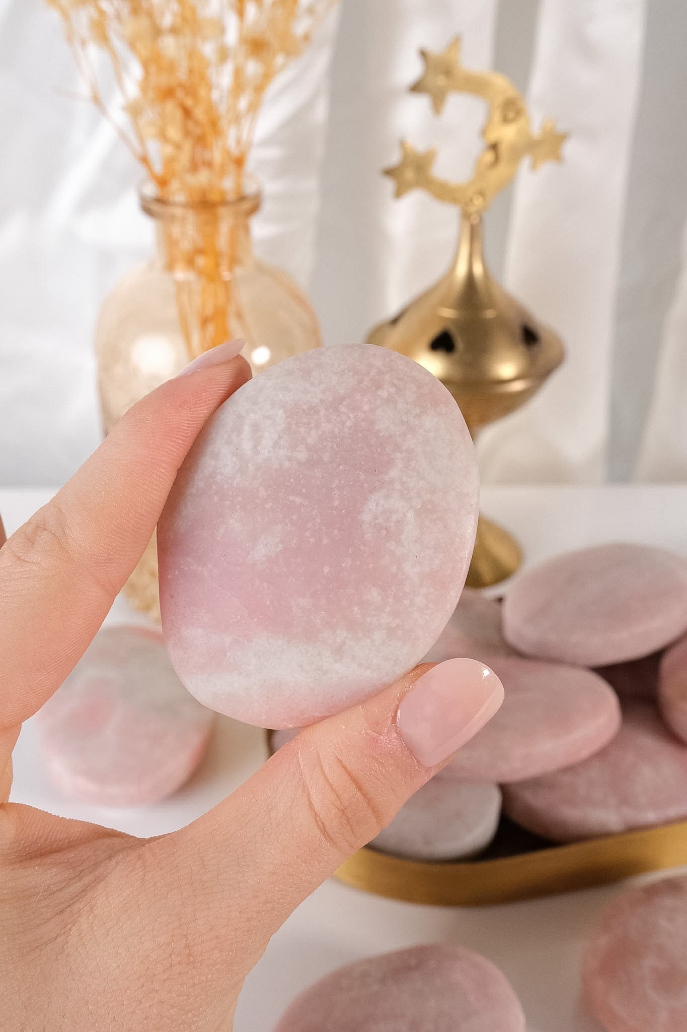 Pink Opal Palmstone