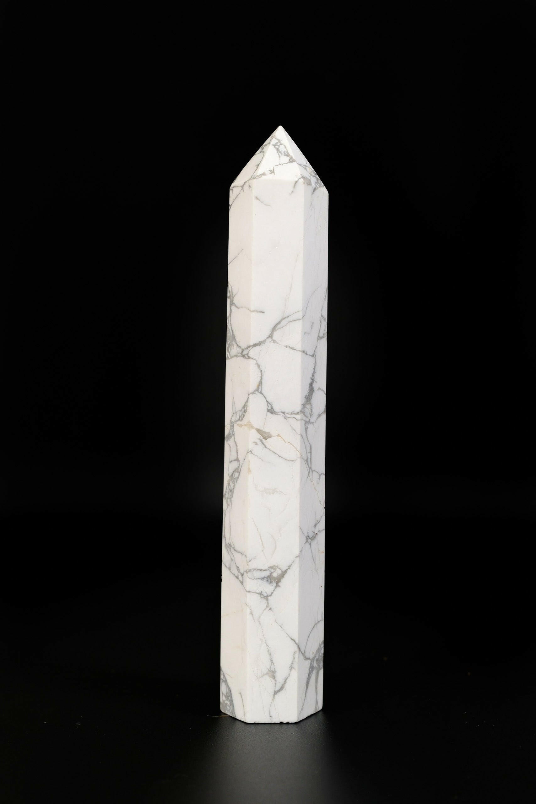 Howlite Tower Healing Crystal.