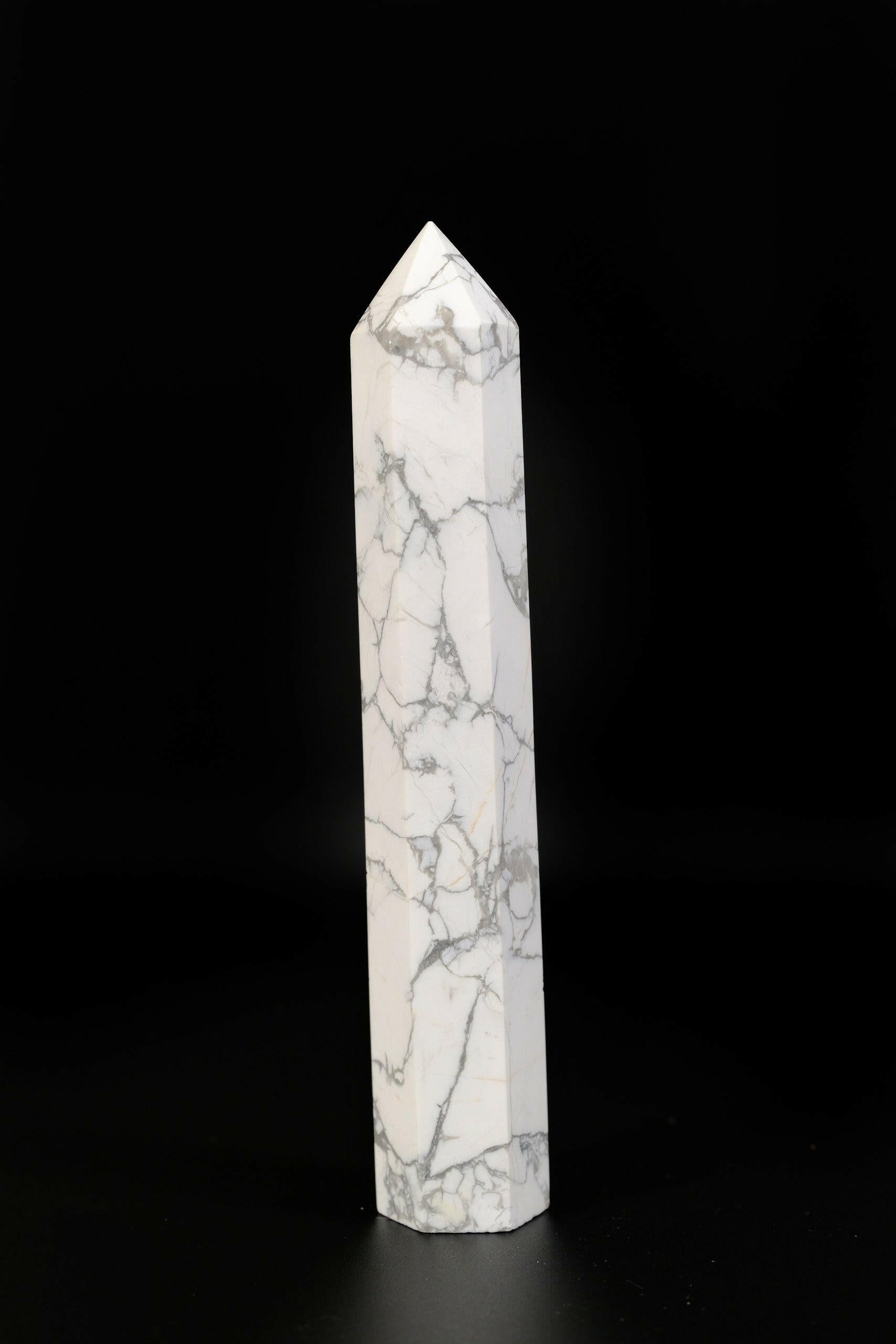 Howlite Tower Healing Crystal.