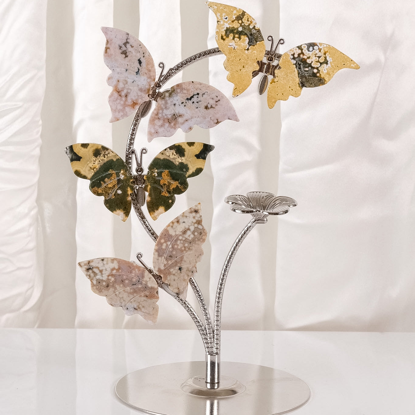 Ocean Jasper Butterfly Sphere Holder