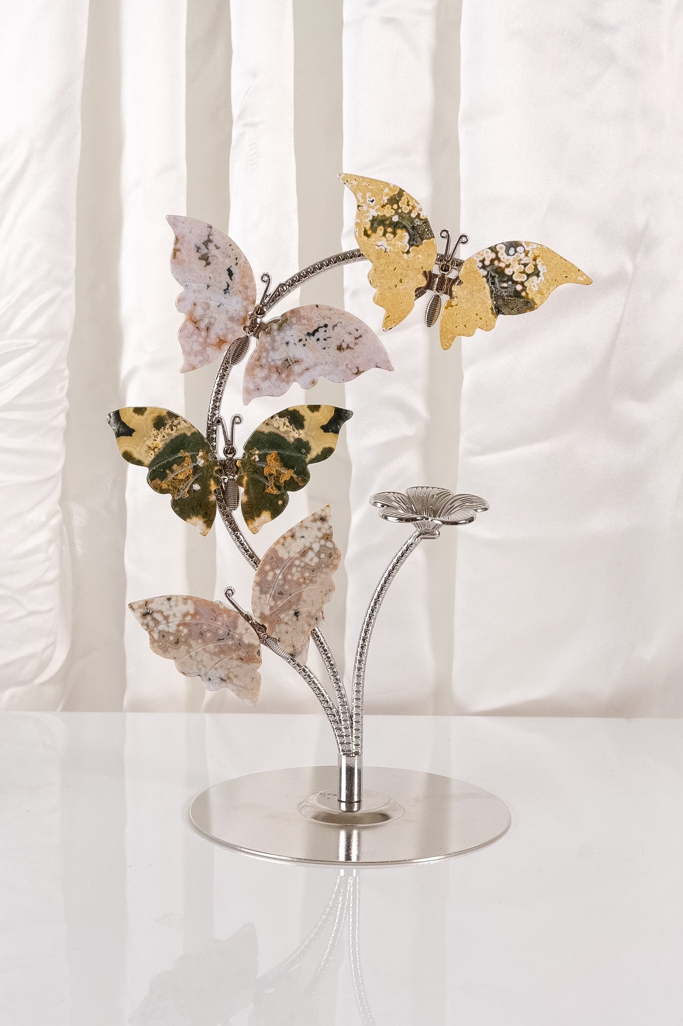 Ocean Jasper Butterfly Sphere Holder