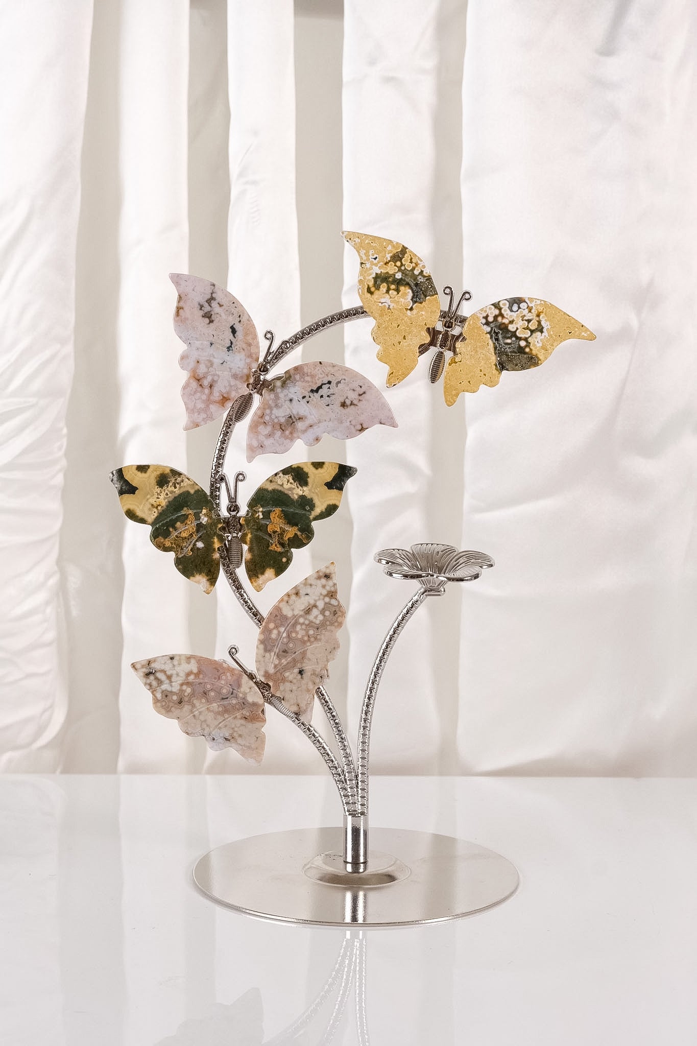 Ocean Jasper Butterfly Sphere Holder