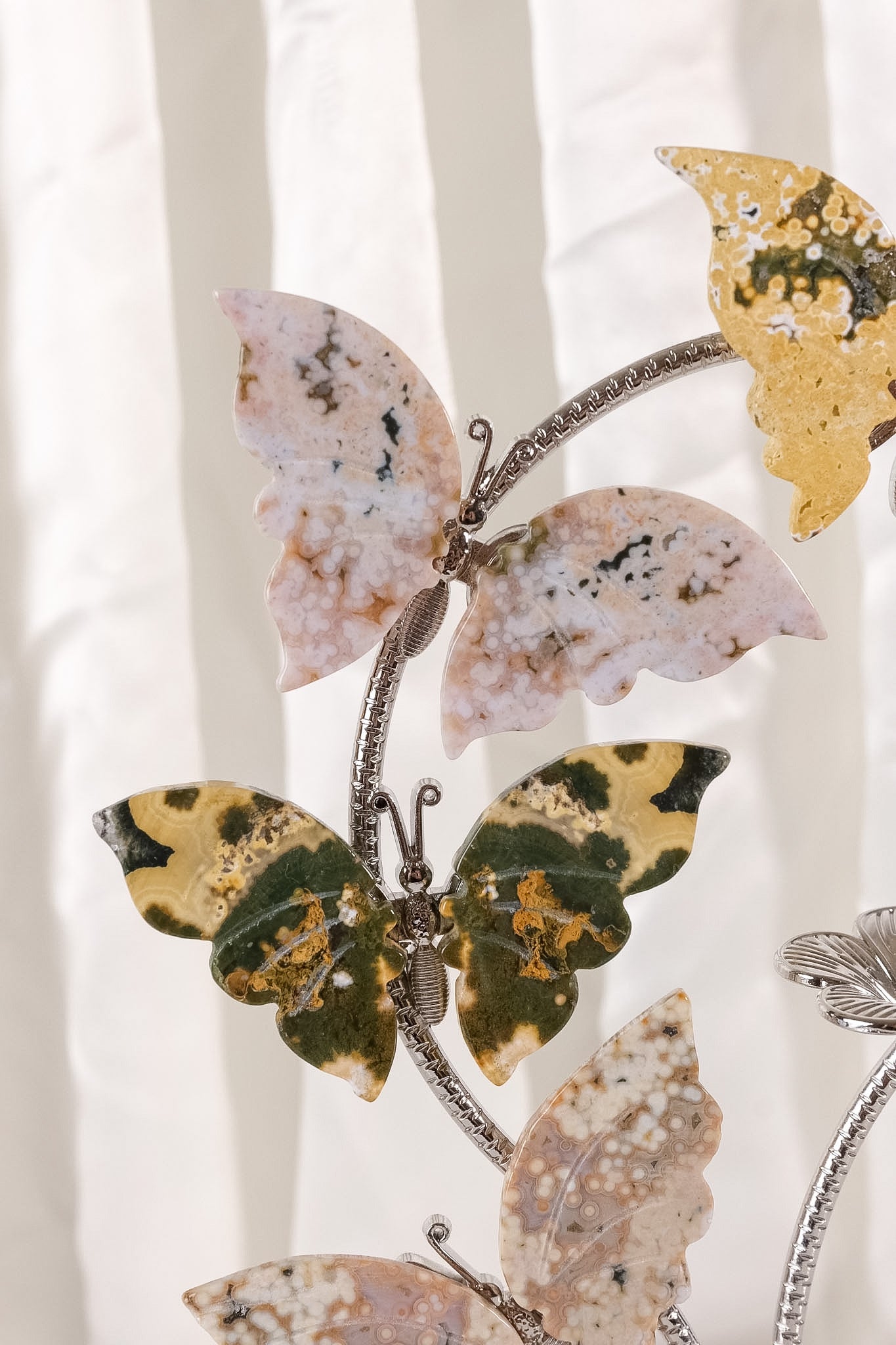 Ocean Jasper Butterfly Sphere Holder