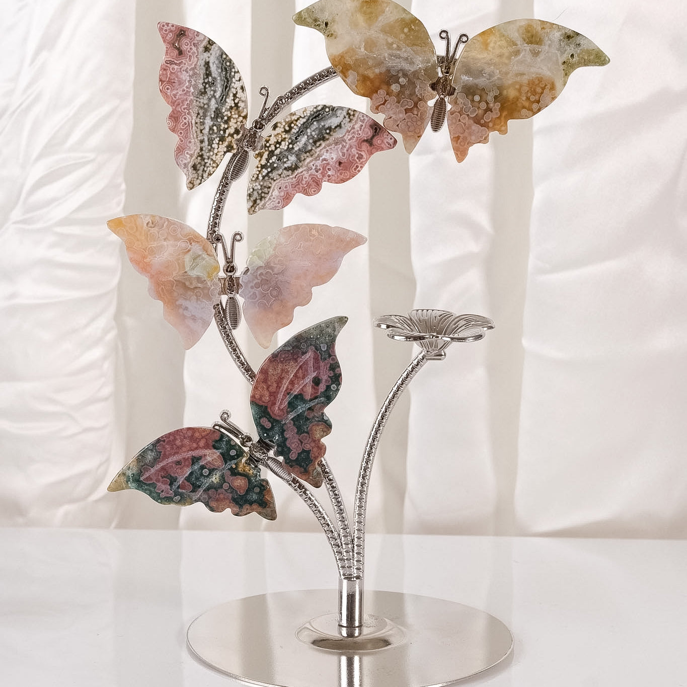 Ocean Jasper Butterfly Sphere Holder