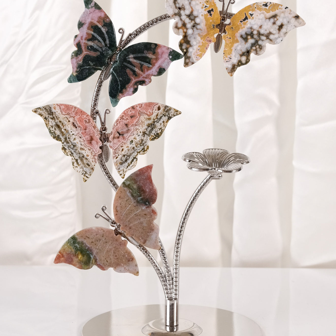 Ocean Jasper Butterfly Sphere Holder
