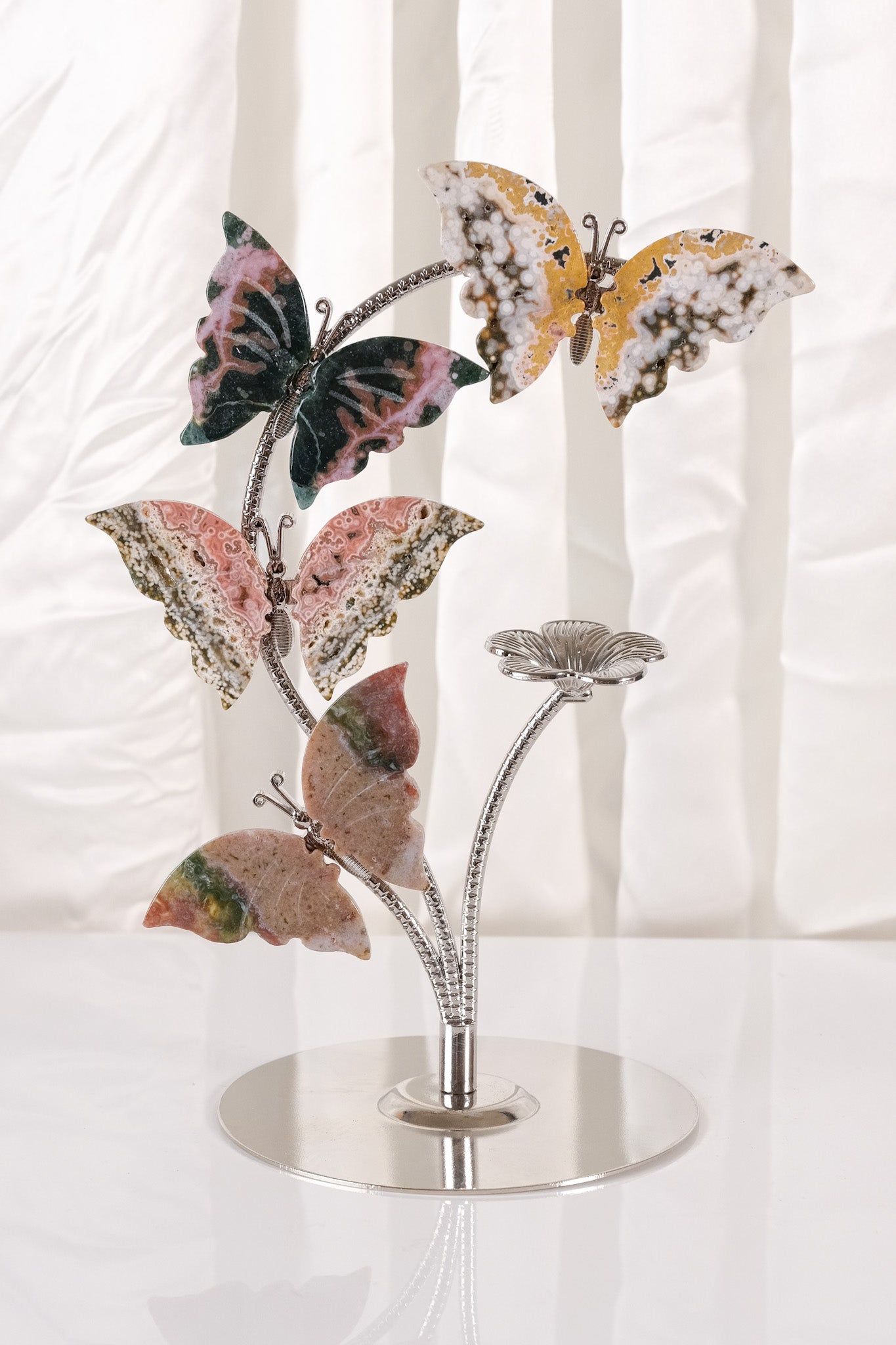 Ocean Jasper Butterfly Sphere Holder