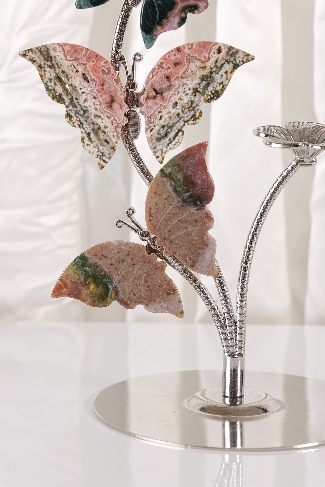 Ocean Jasper Butterfly Sphere Holder