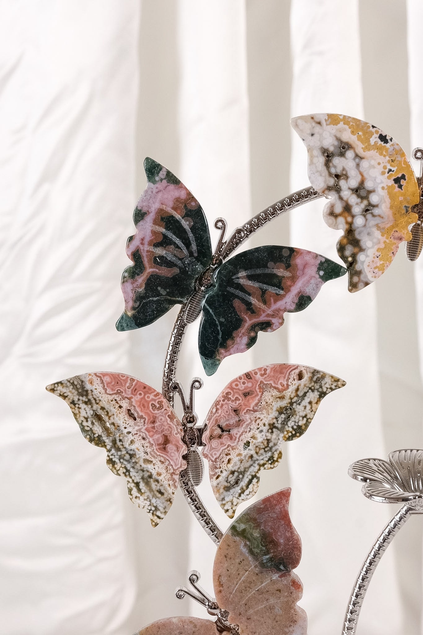 Ocean Jasper Butterfly Sphere Holder