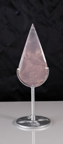Rose Quartz Droplet On Stand On Stand