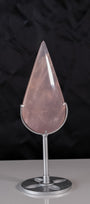 Rose Quartz Droplet On Stand On Stand