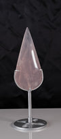Rose Quartz Droplet On Stand On Stand