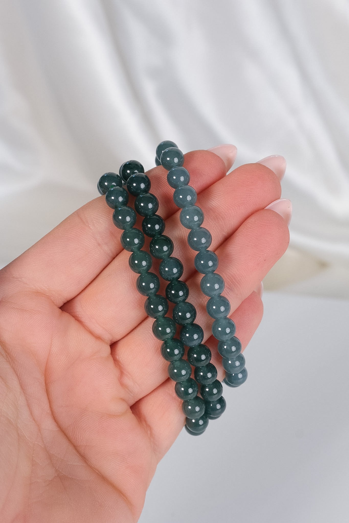 Blue Jade 6mm Bracelet