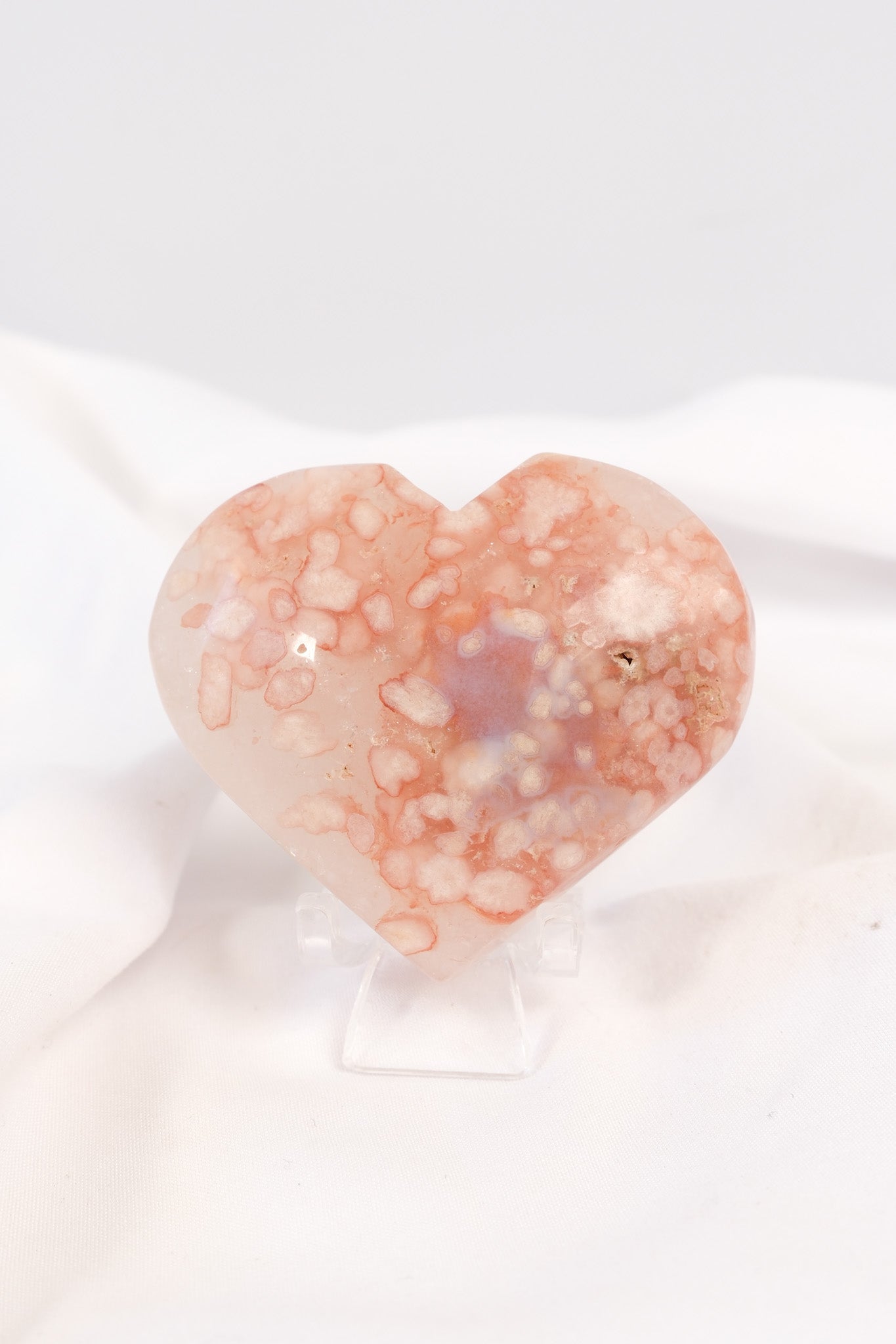 Flower Agate Heart