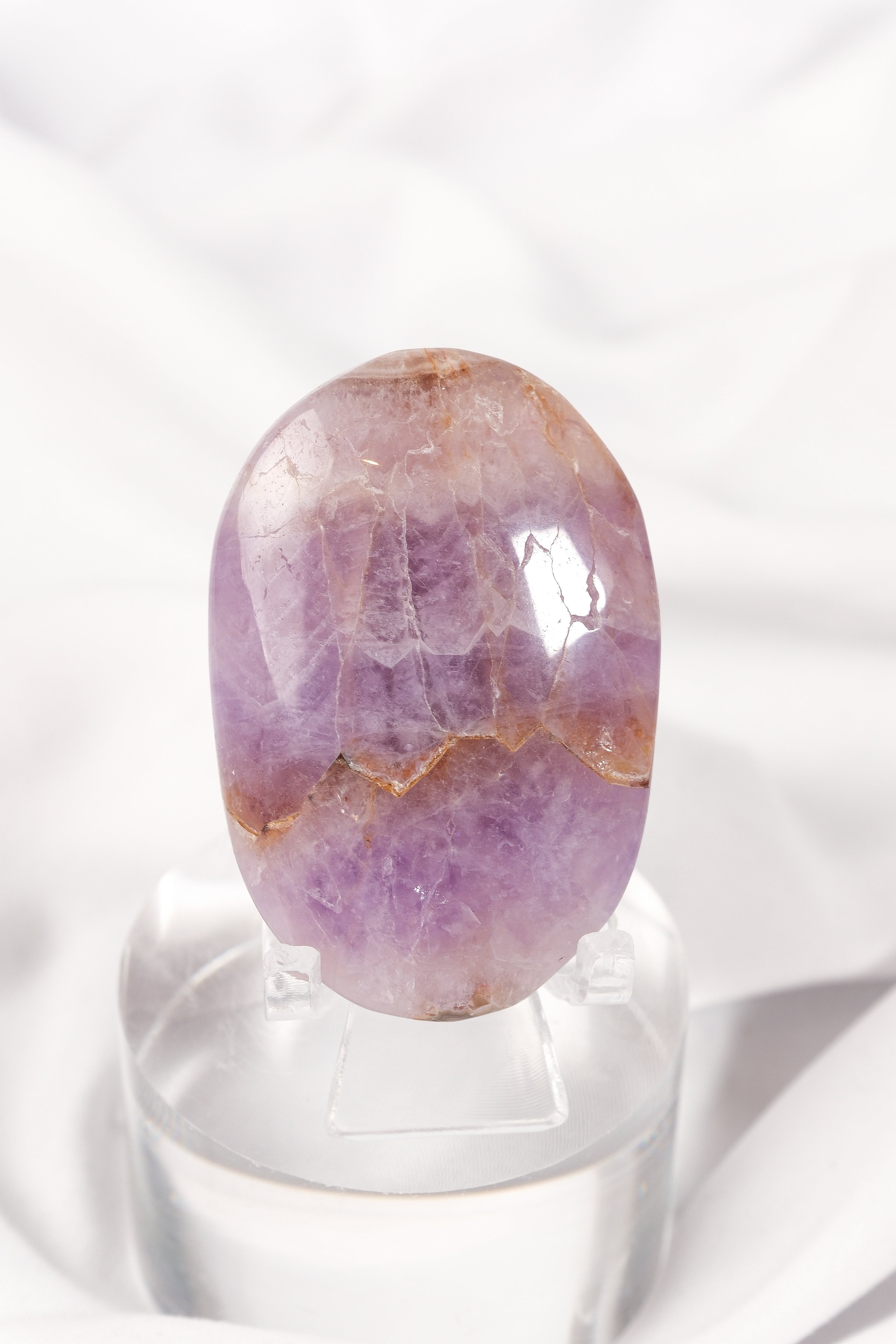 Amethyst Lace Agate Palmstone