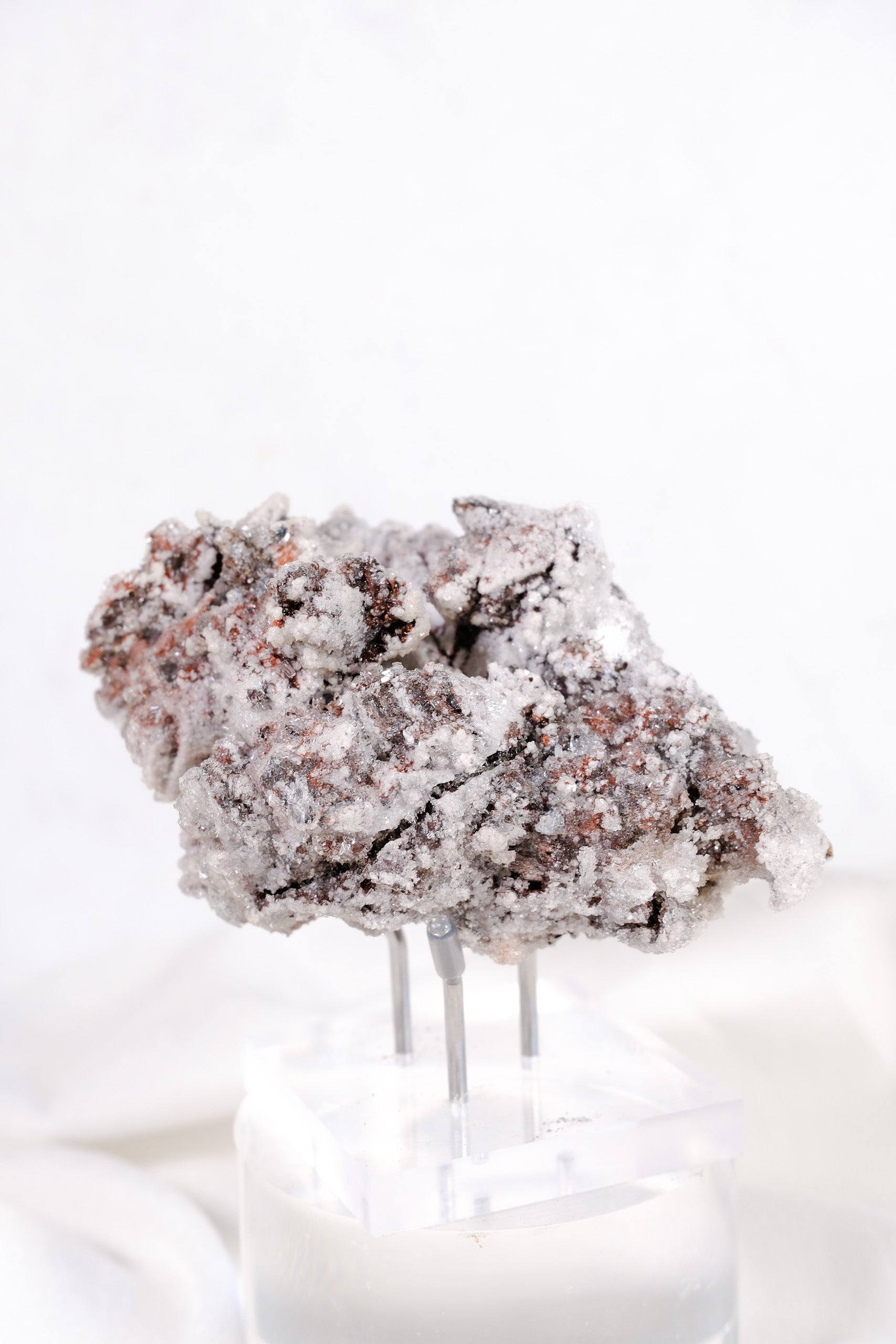 Snowed Calcite Cluster
