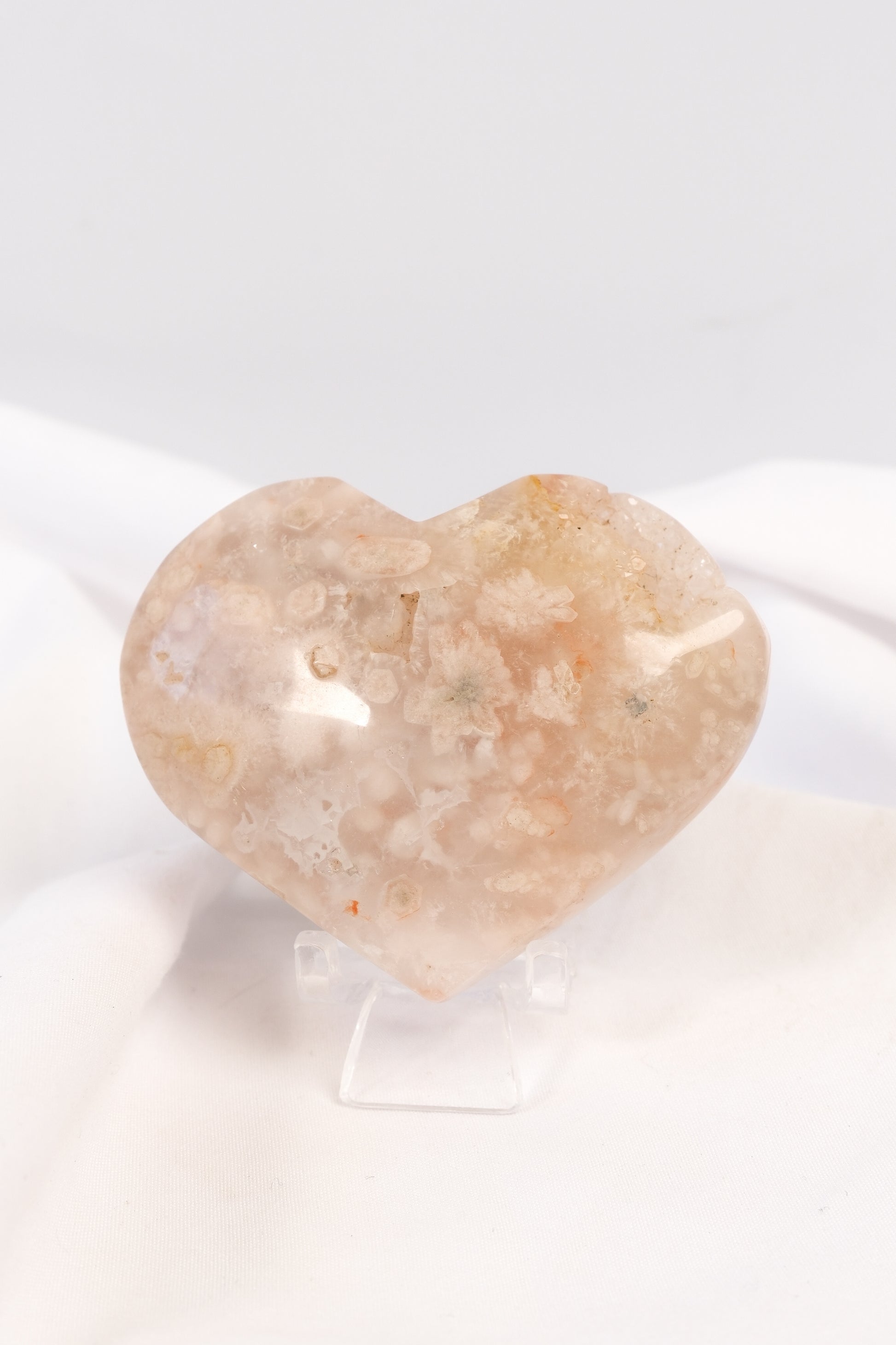 Flower Agate Heart
