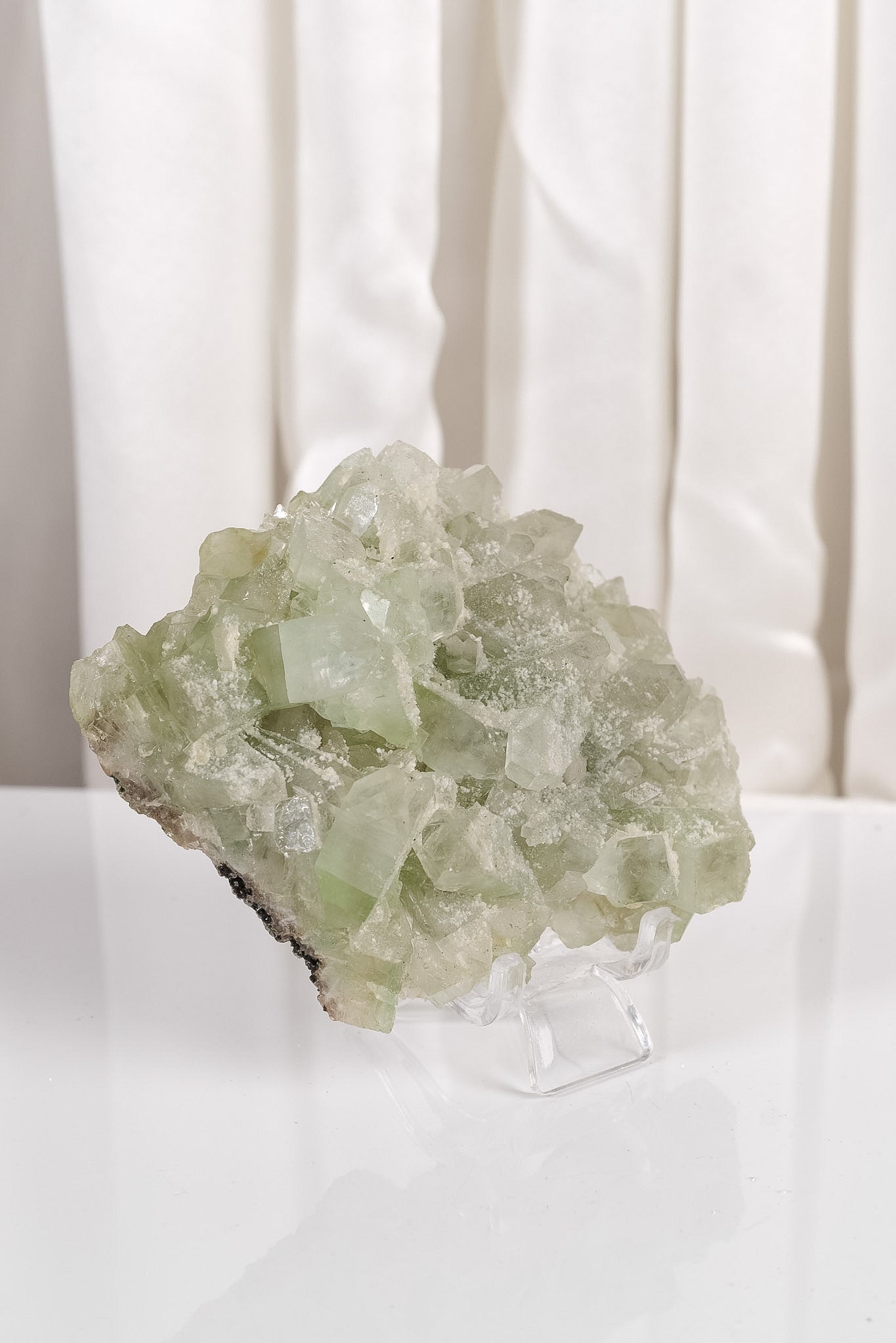 Sugar Coated Green Apophyllite Cluster