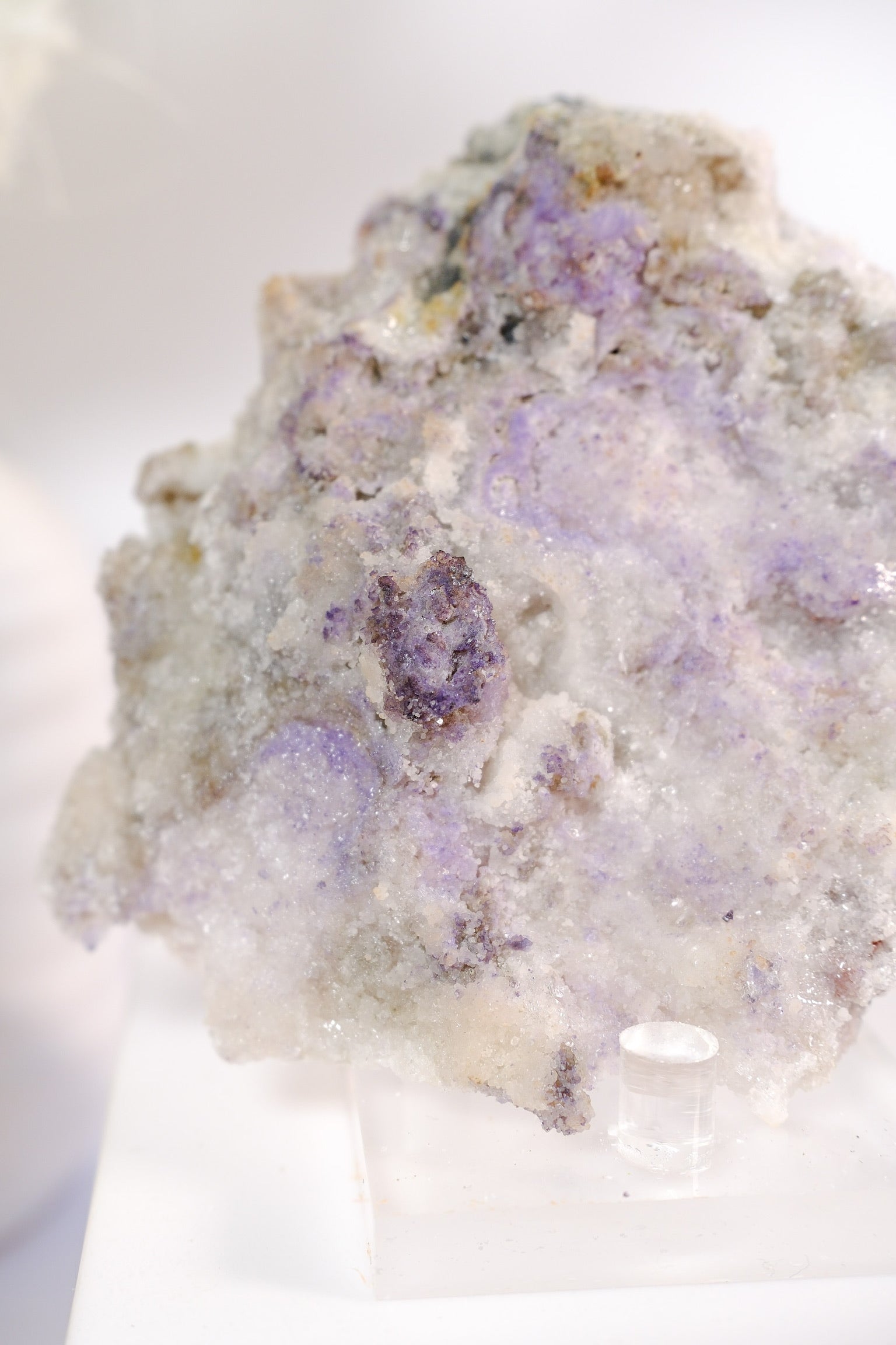 Selenite With Fluorite Cluster