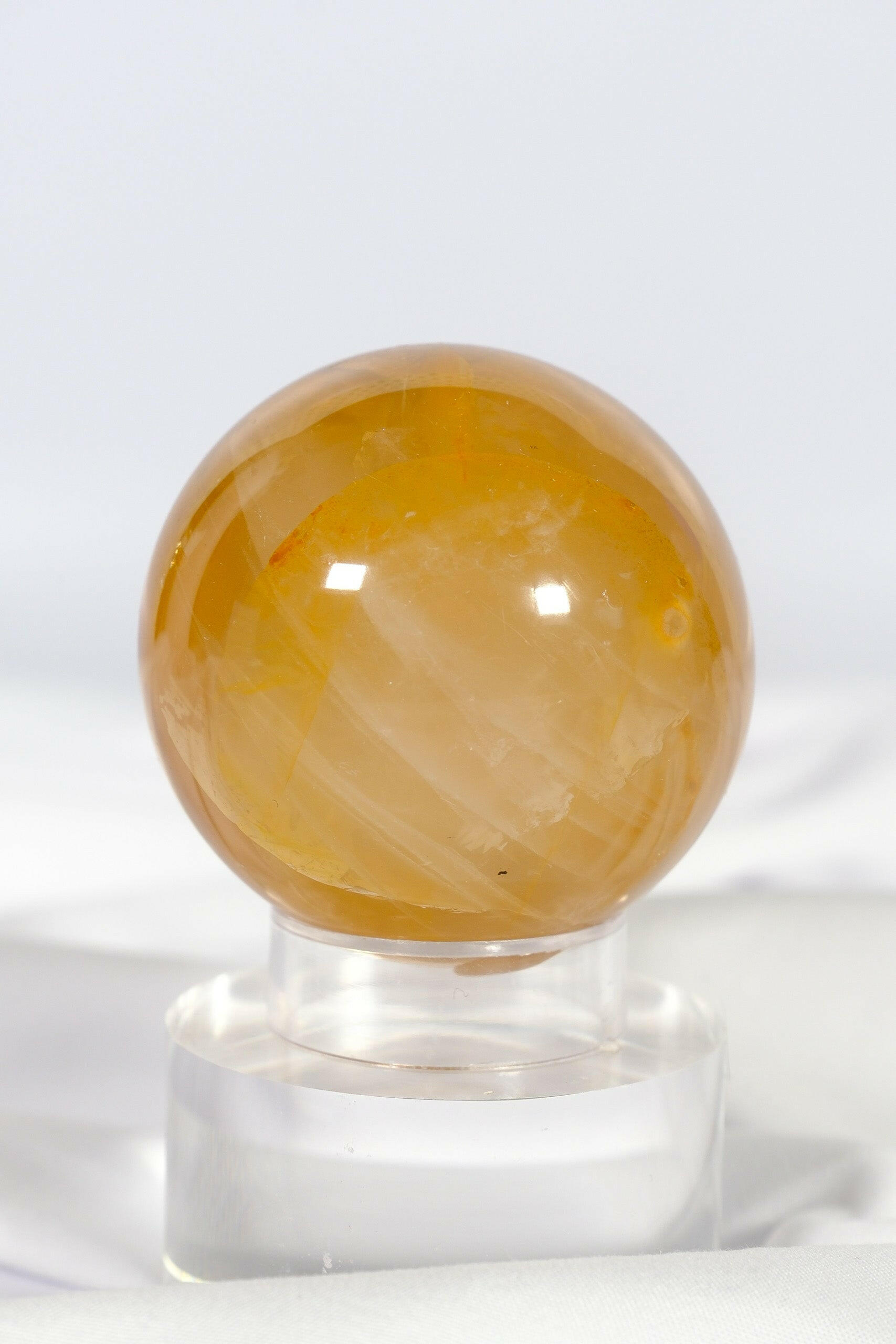 Golden Healer Sphere Healing Crystal.