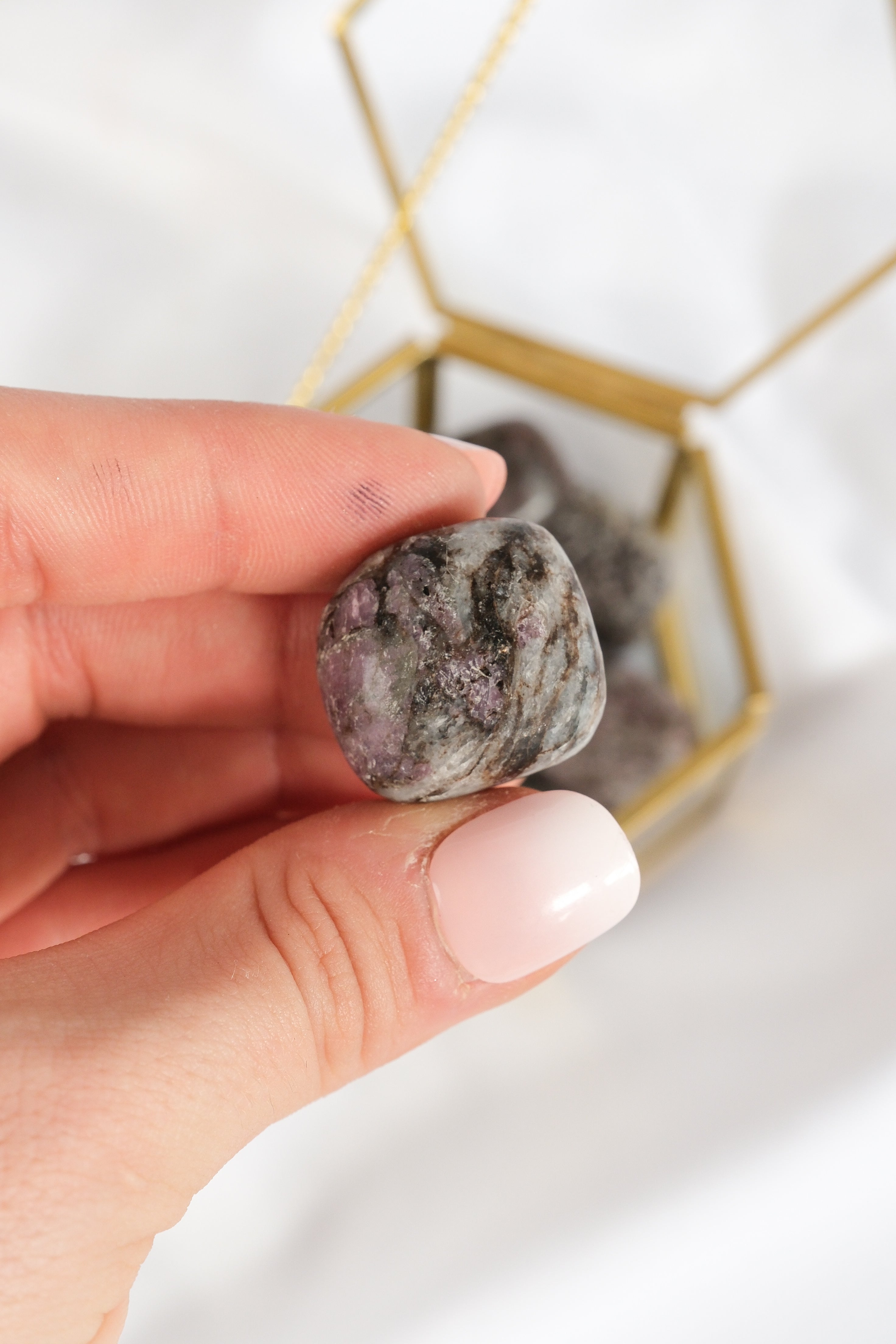 Ruby in Feldspar Tumble