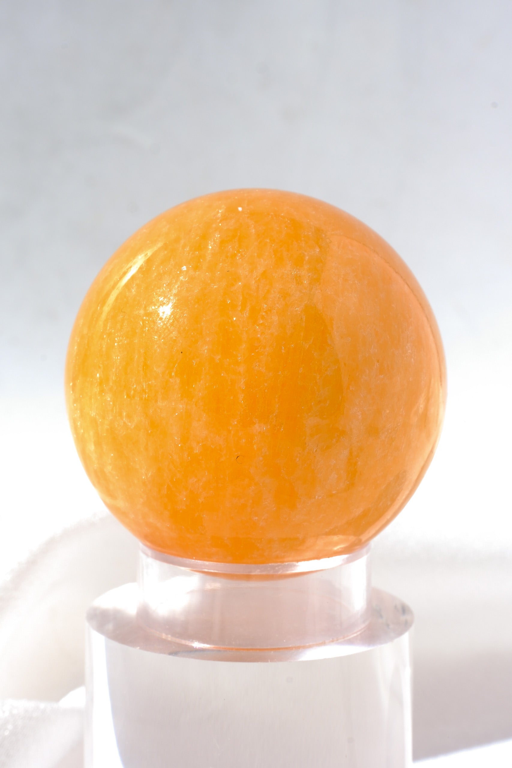 Mexican Orange Calcite Sphere