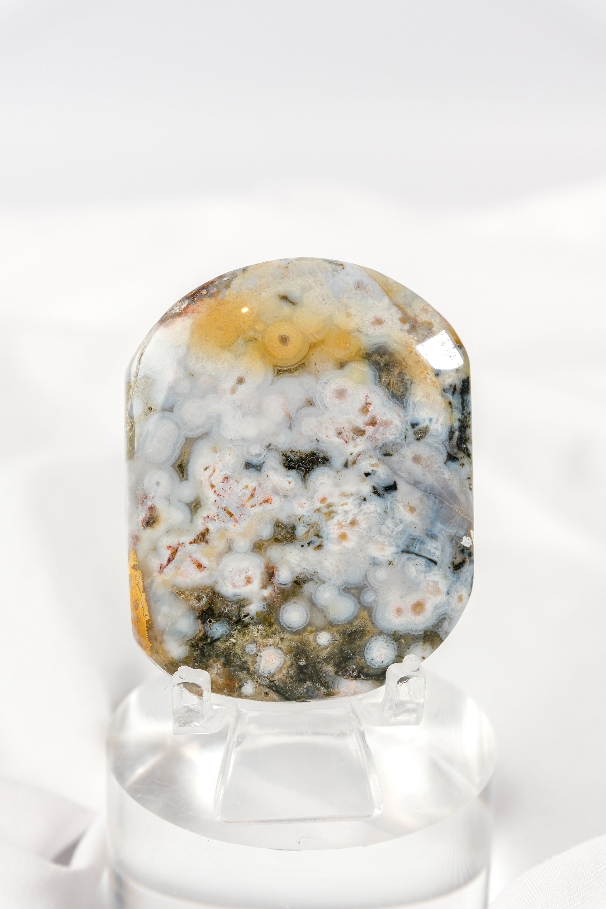Orbicular Sea Jasper Palmstone