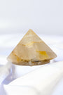 Golden Healer Pyramid Healing Crystal.