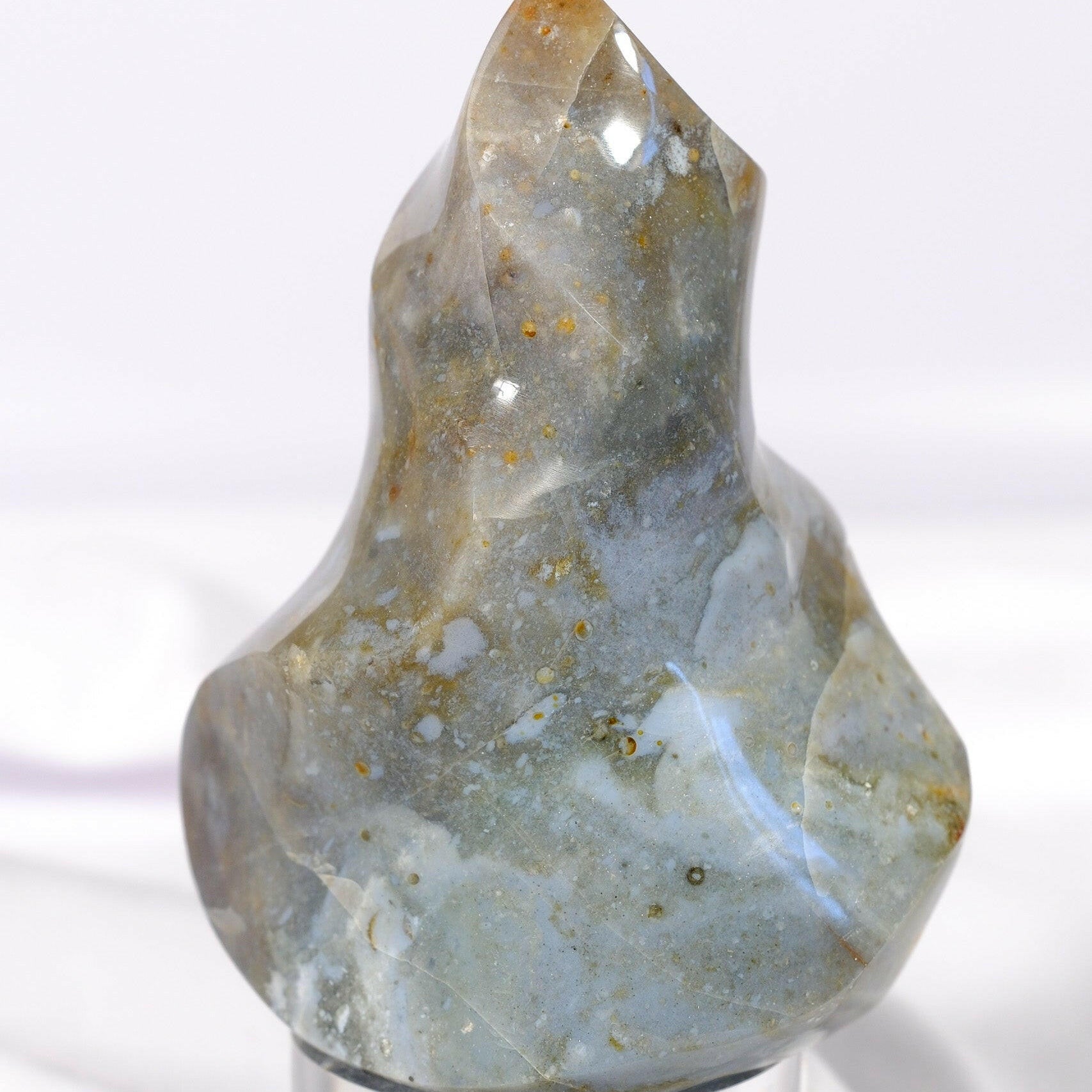 Ocean Jasper Flame Healing Crystal.