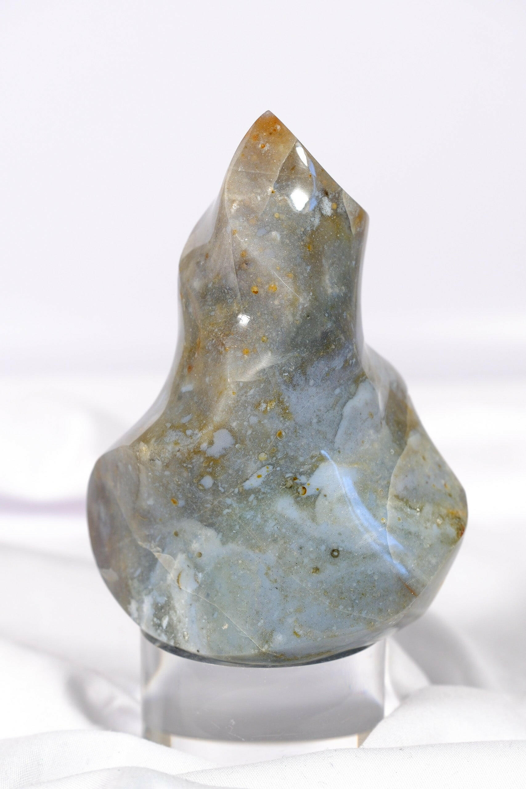 Ocean Jasper Flame Healing Crystal.