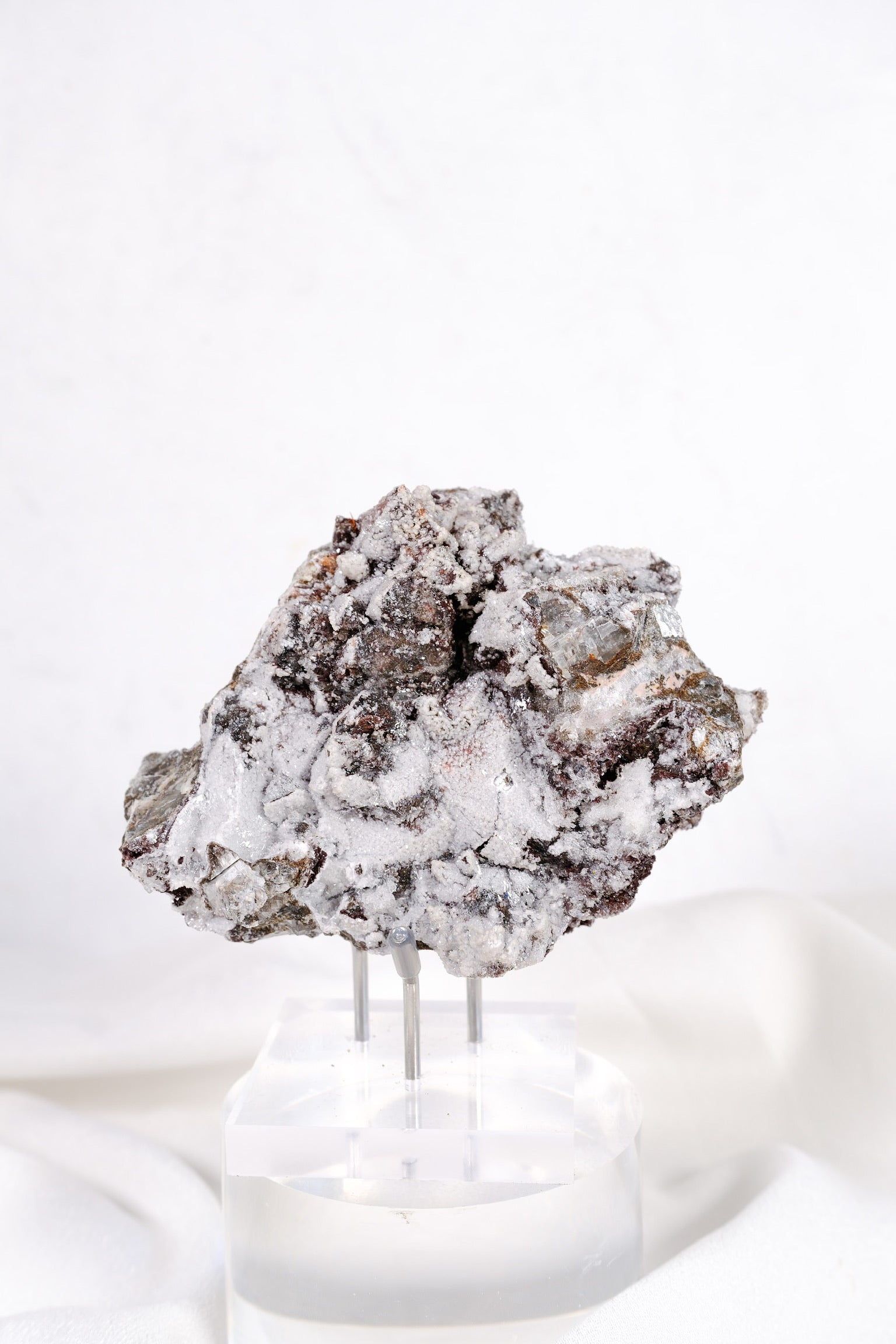 Snowed Calcite Cluster