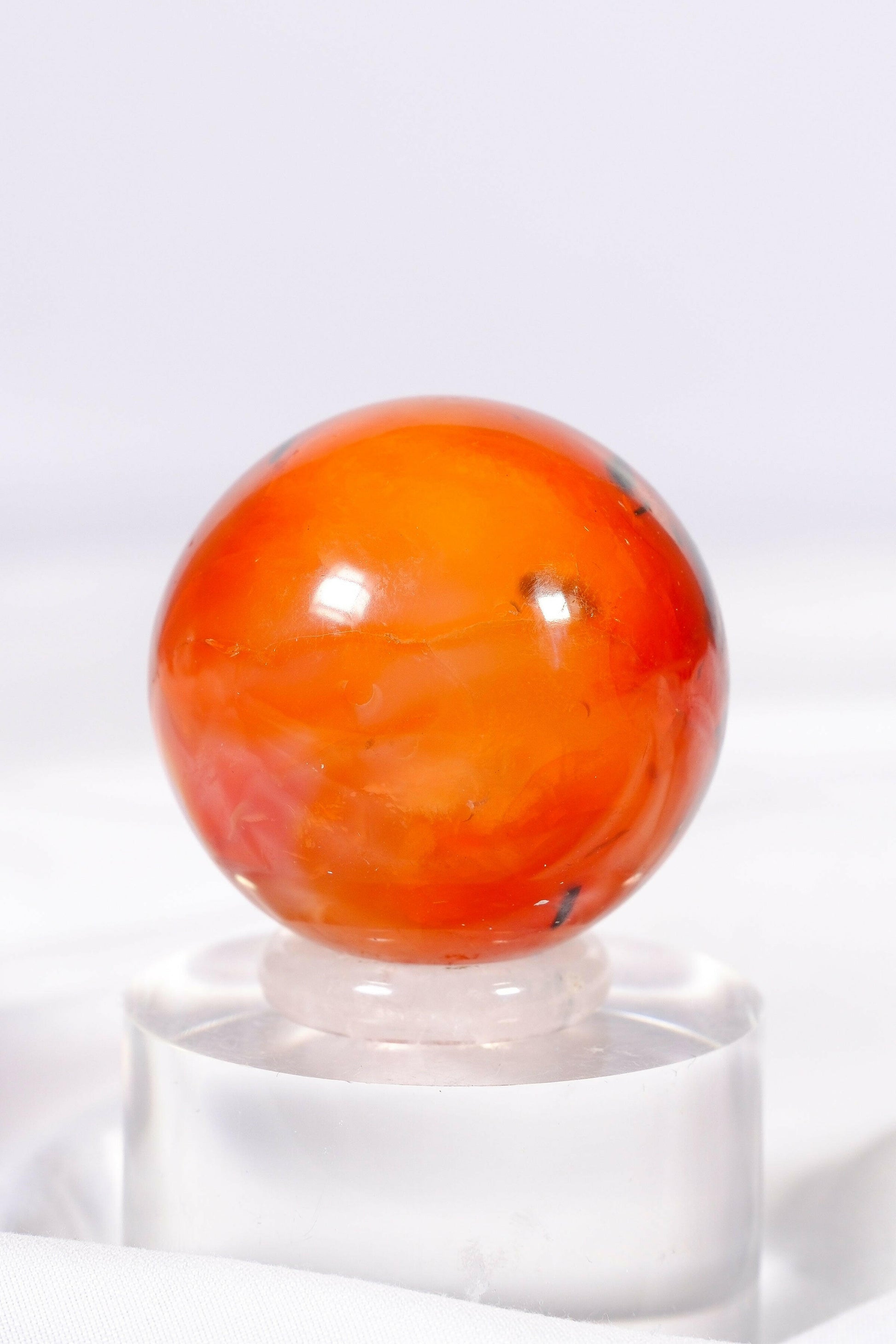 Carnelian Sphere Healing Crystal.