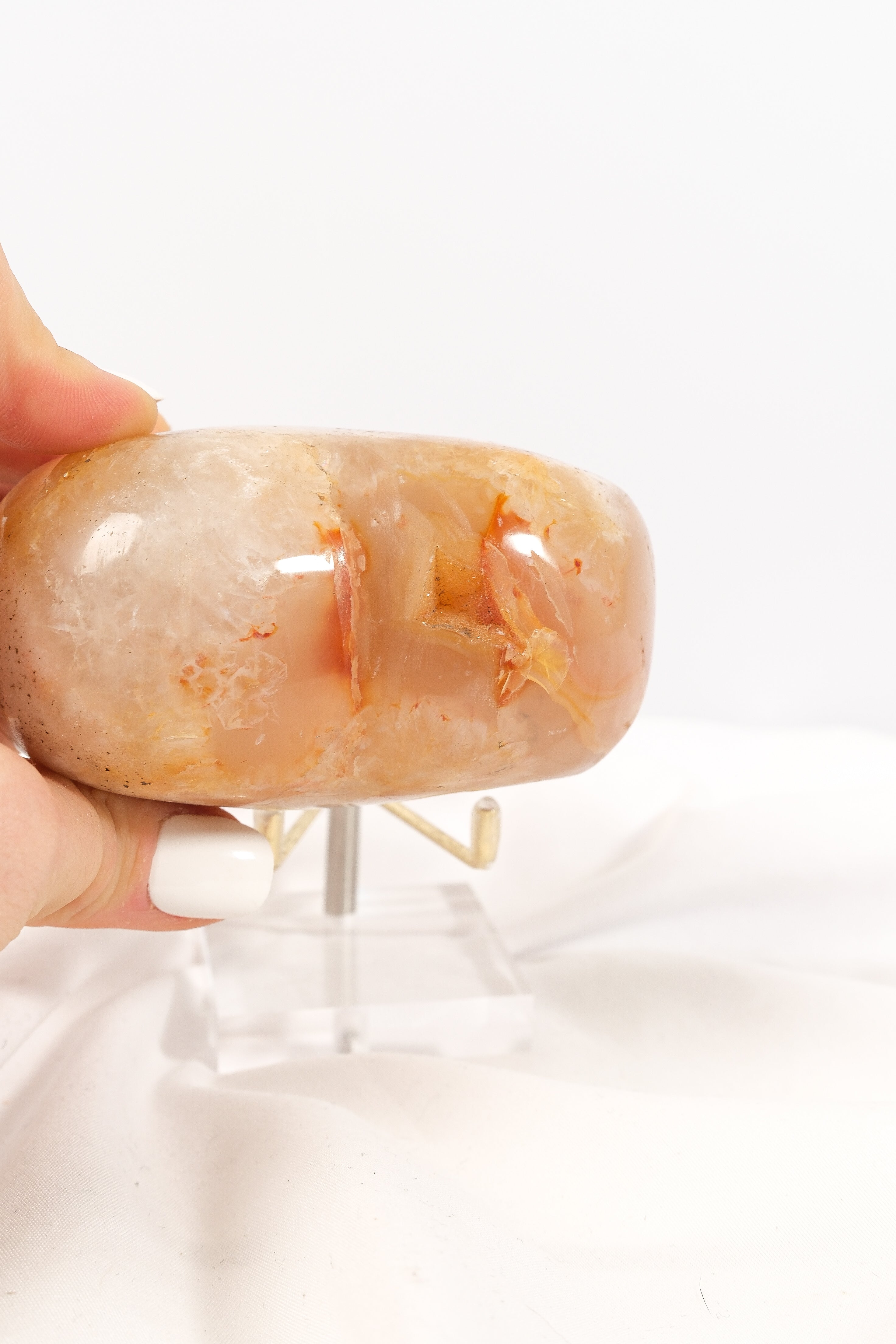 Flower Agate Heart - Misfit