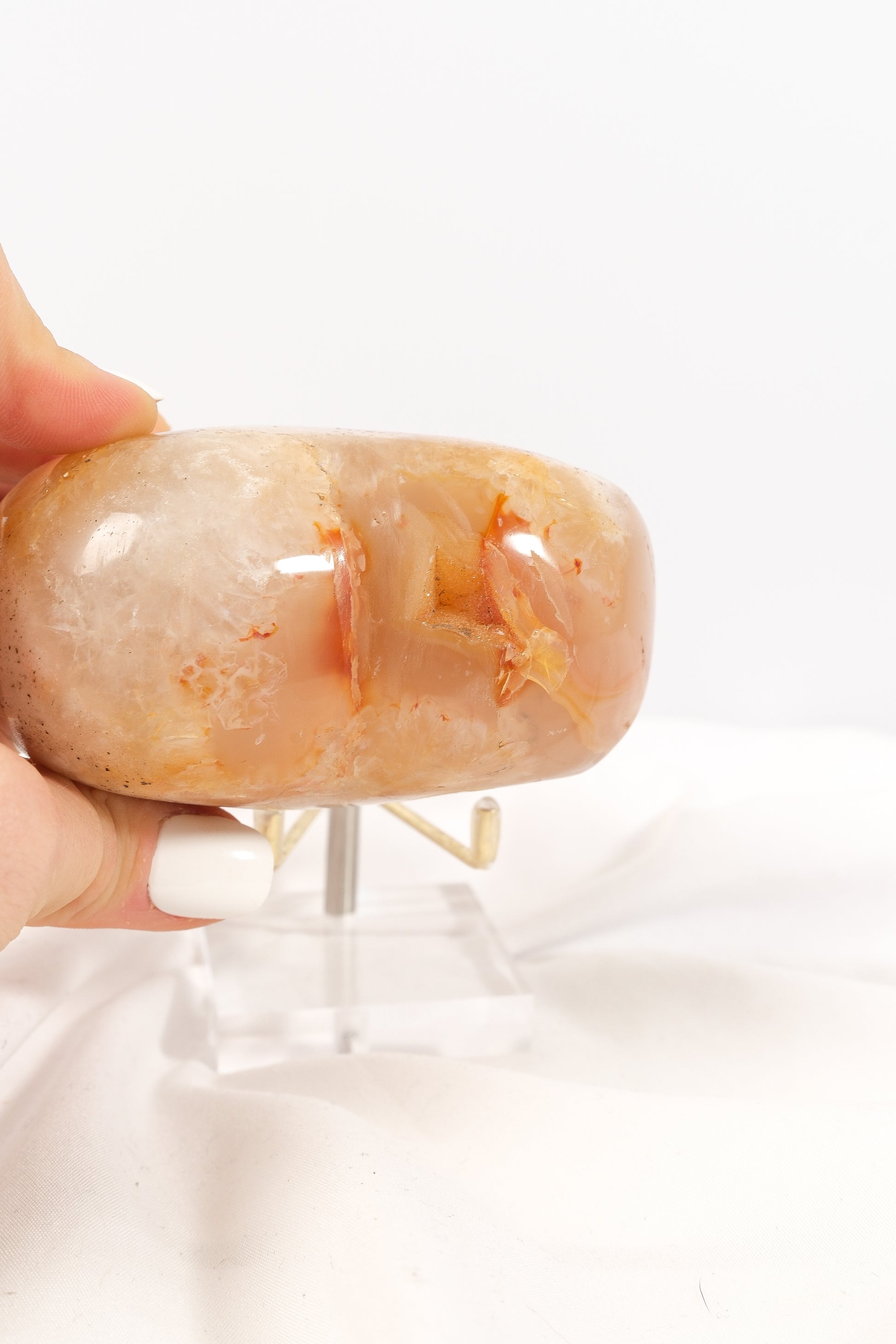 Flower Agate Heart - Misfit