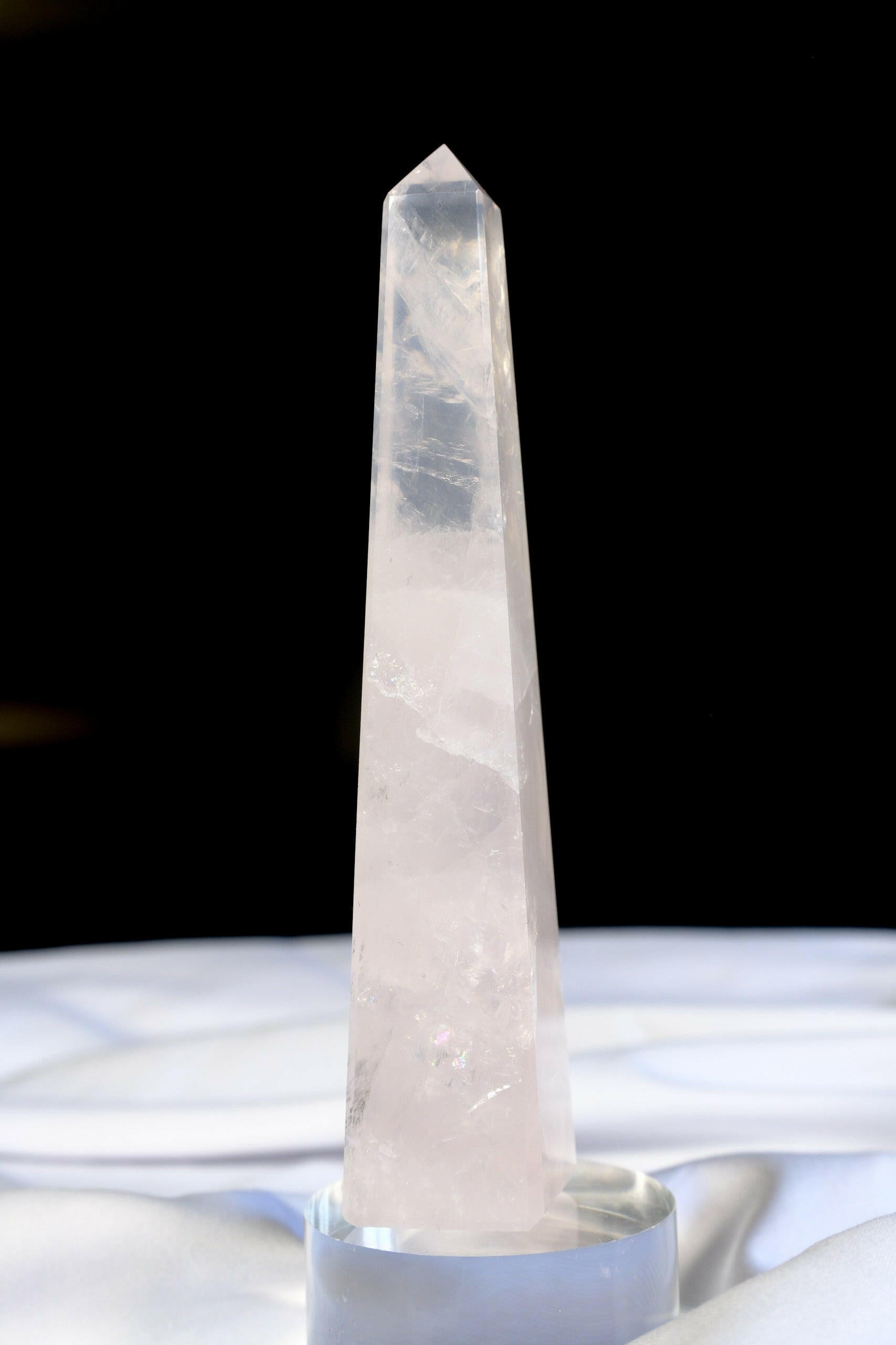 Rose Quartz Tower Healing Crystal.