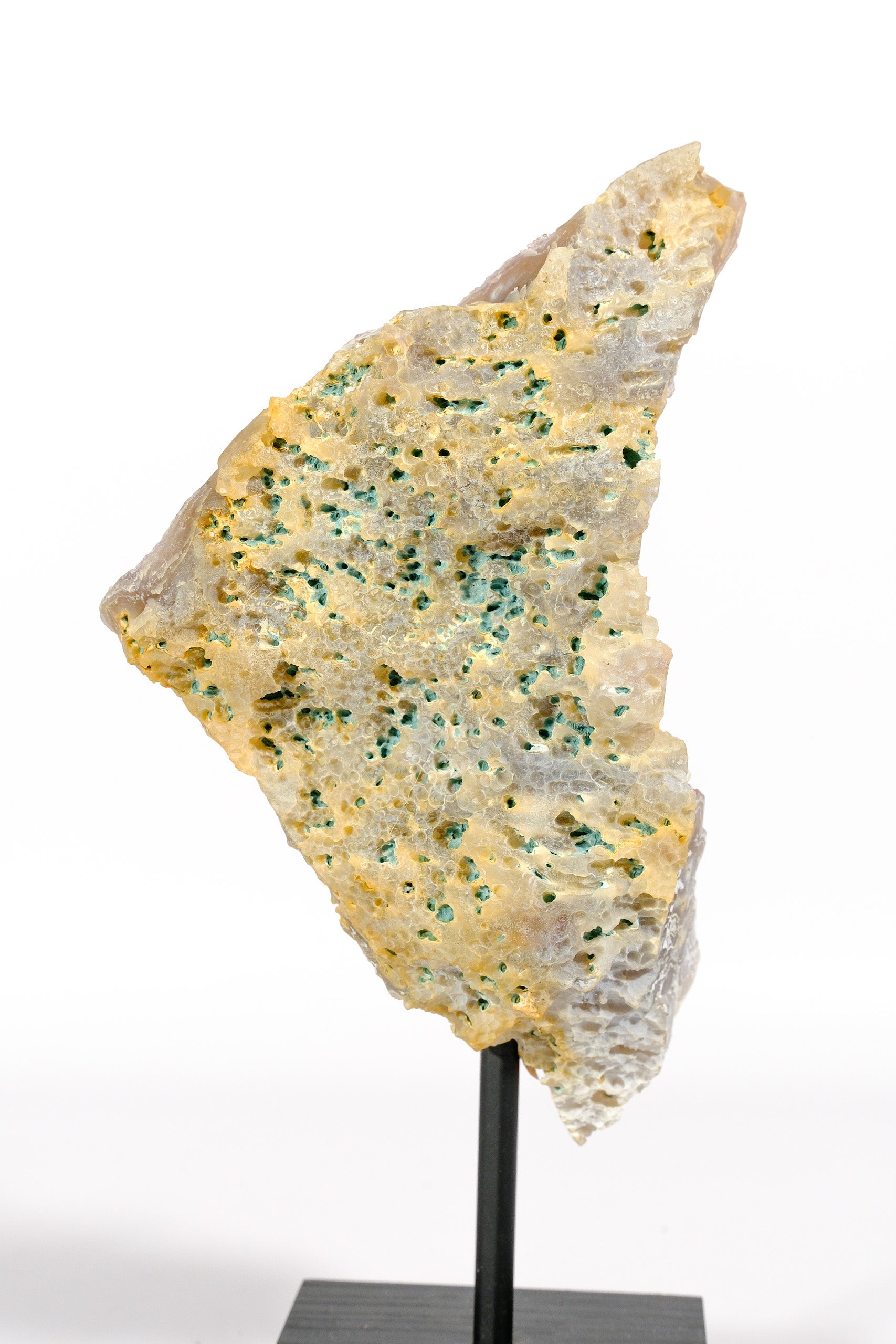 Mauve Botryoidal Zeolite on Stand