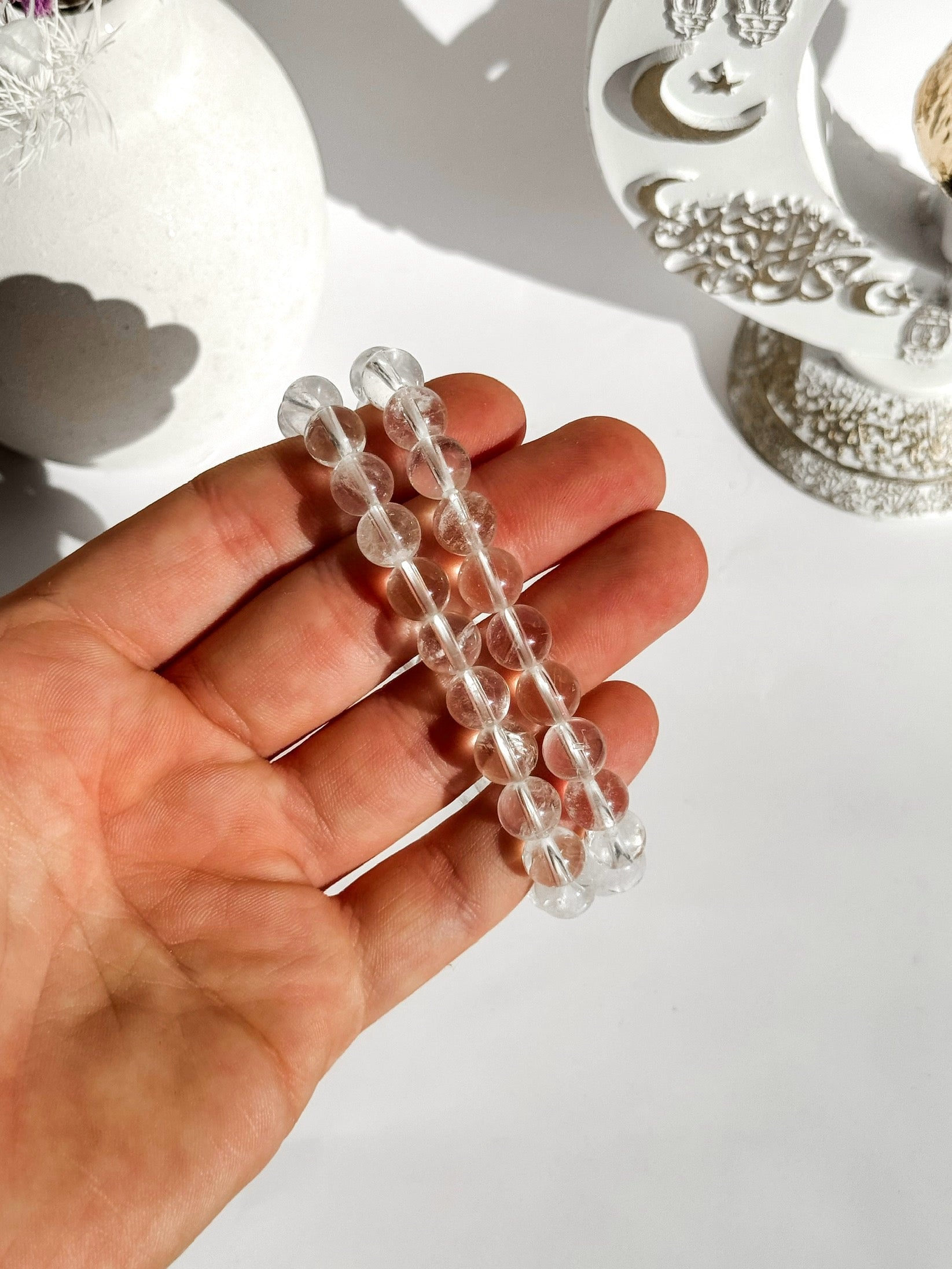 8mm Clear Quartz Bracelet