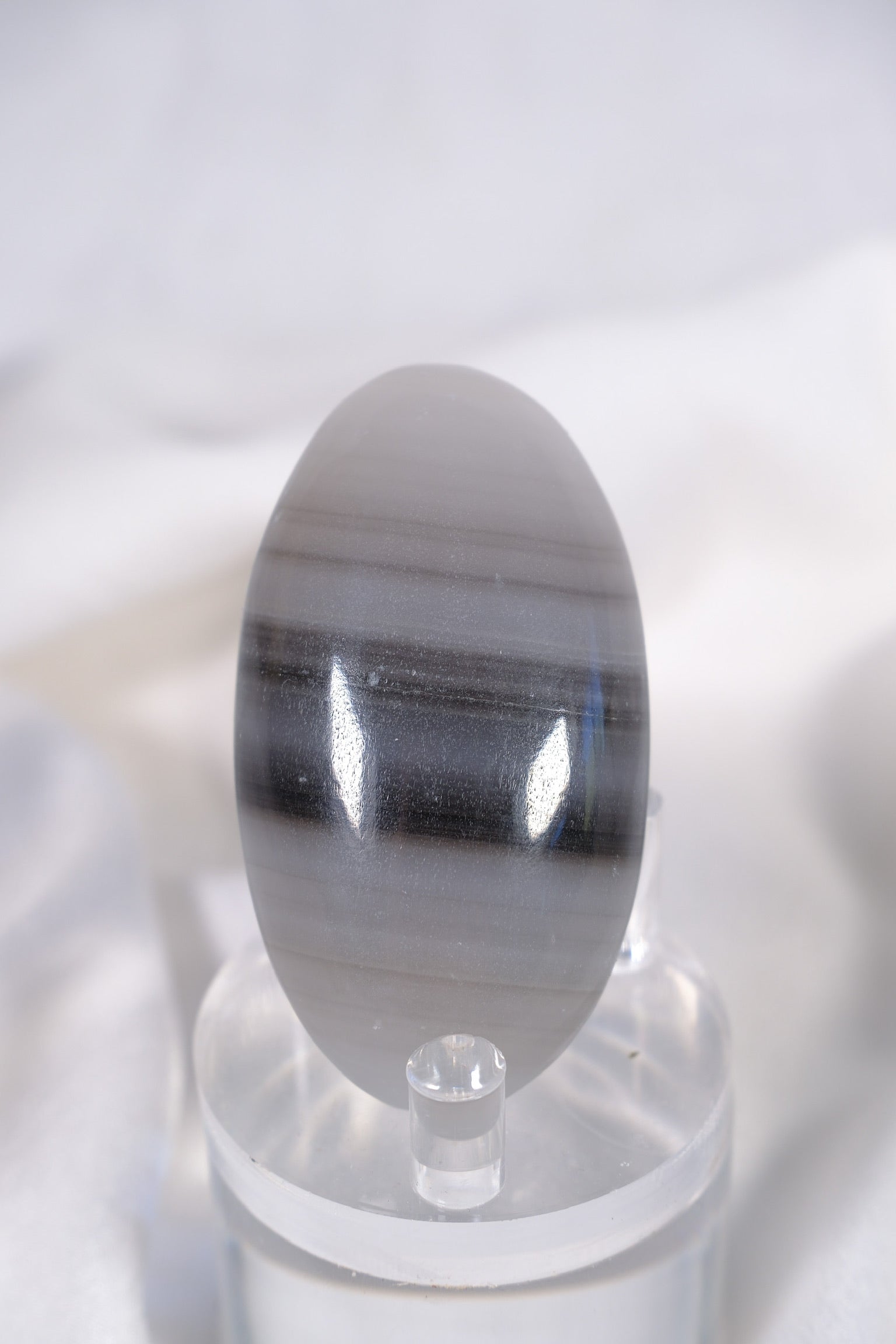 Grey Calcite Palmstone