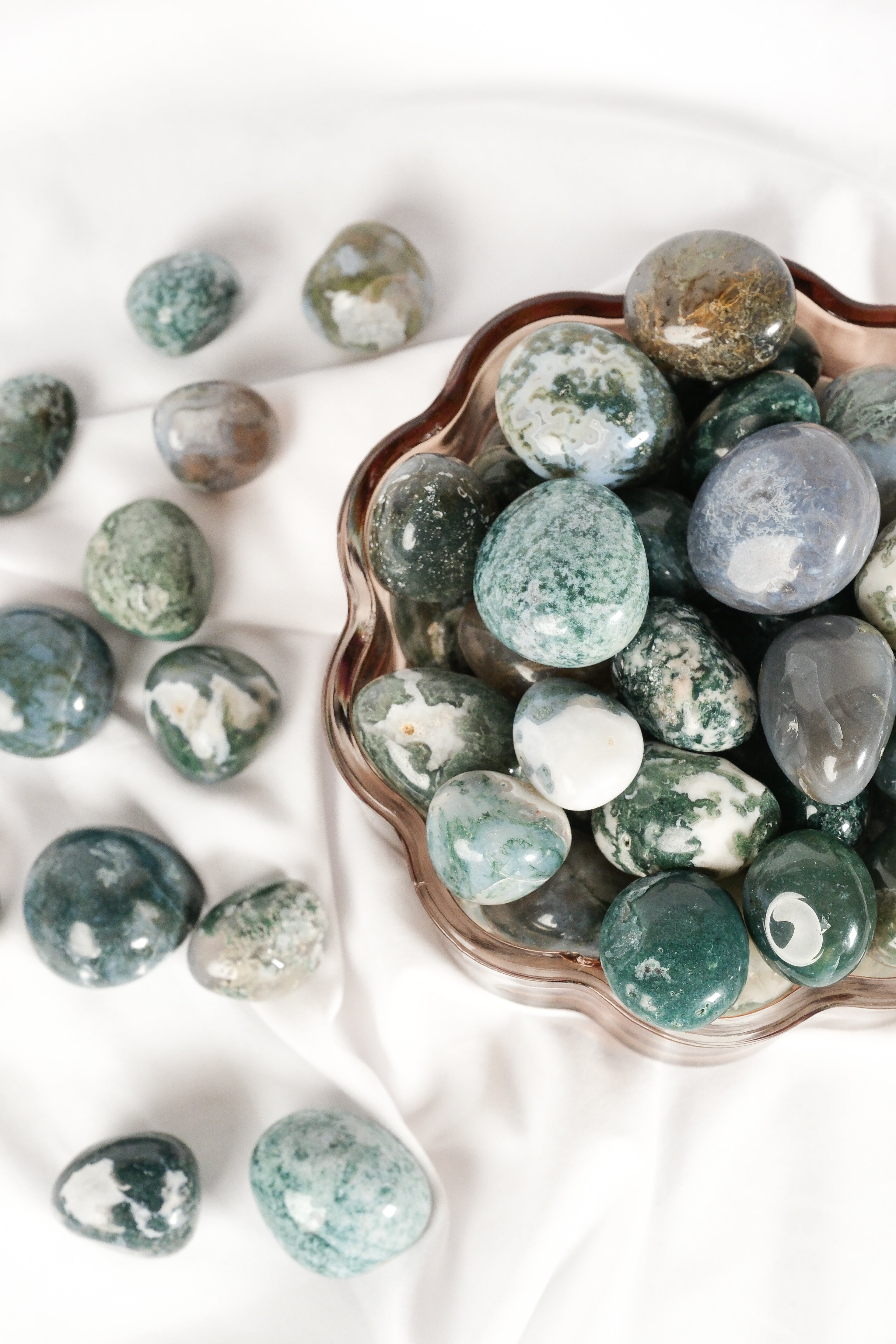 Moss Agate Tumble