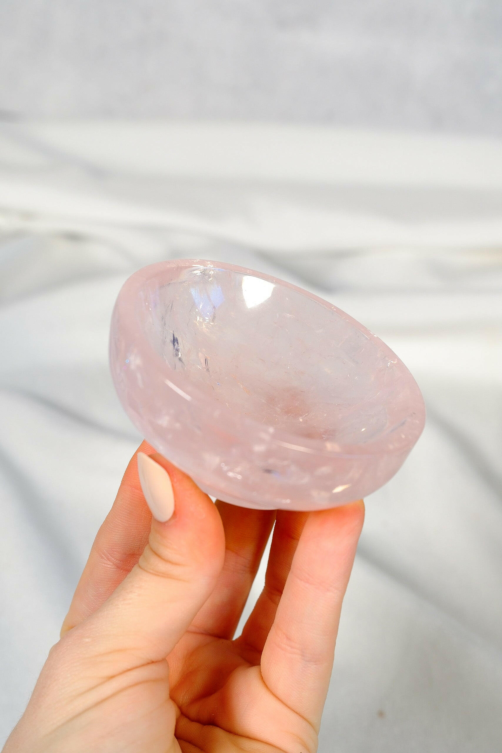 Rose Quartz Bowl Healing Crystal.