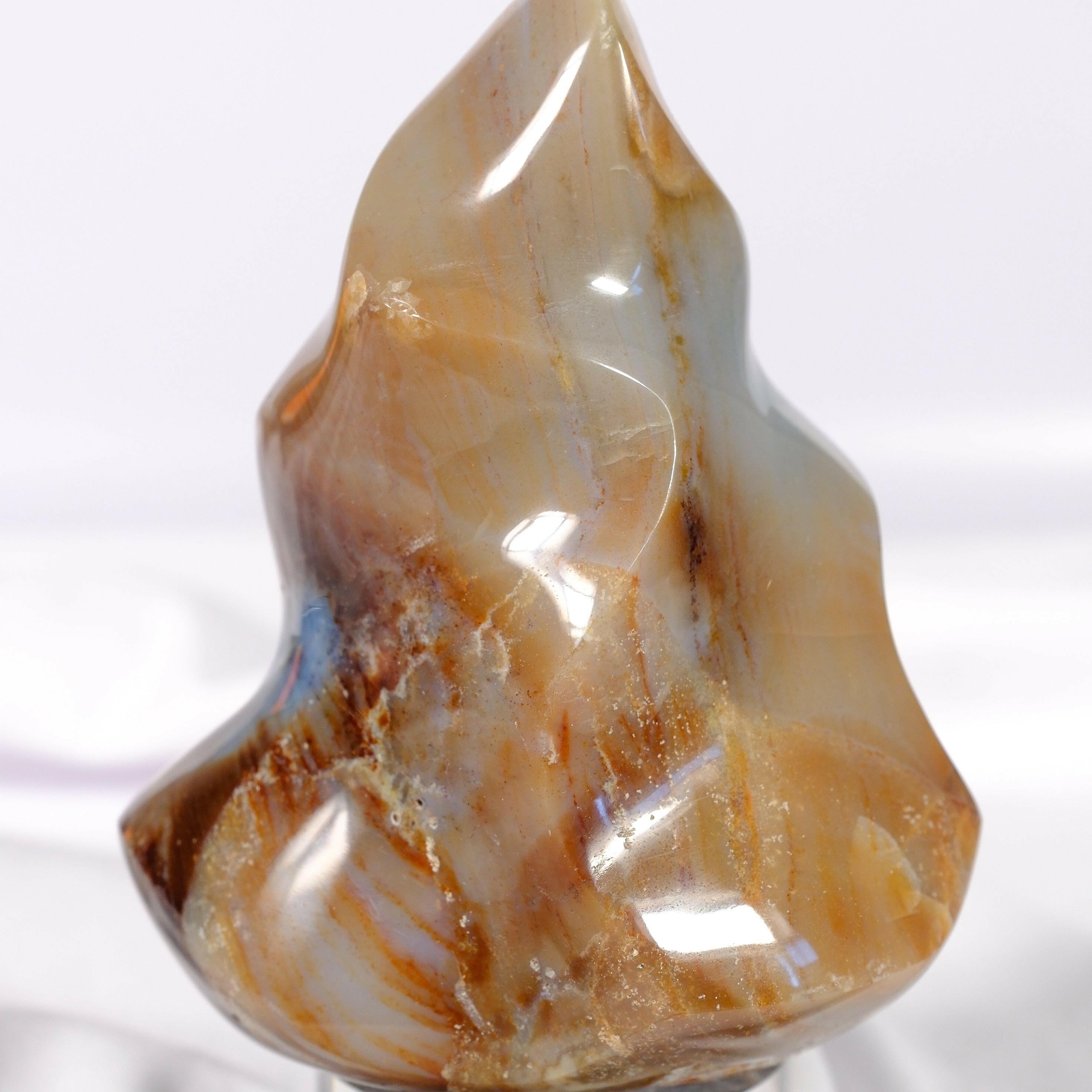 Ocean Jasper Flame Healing Crystal.