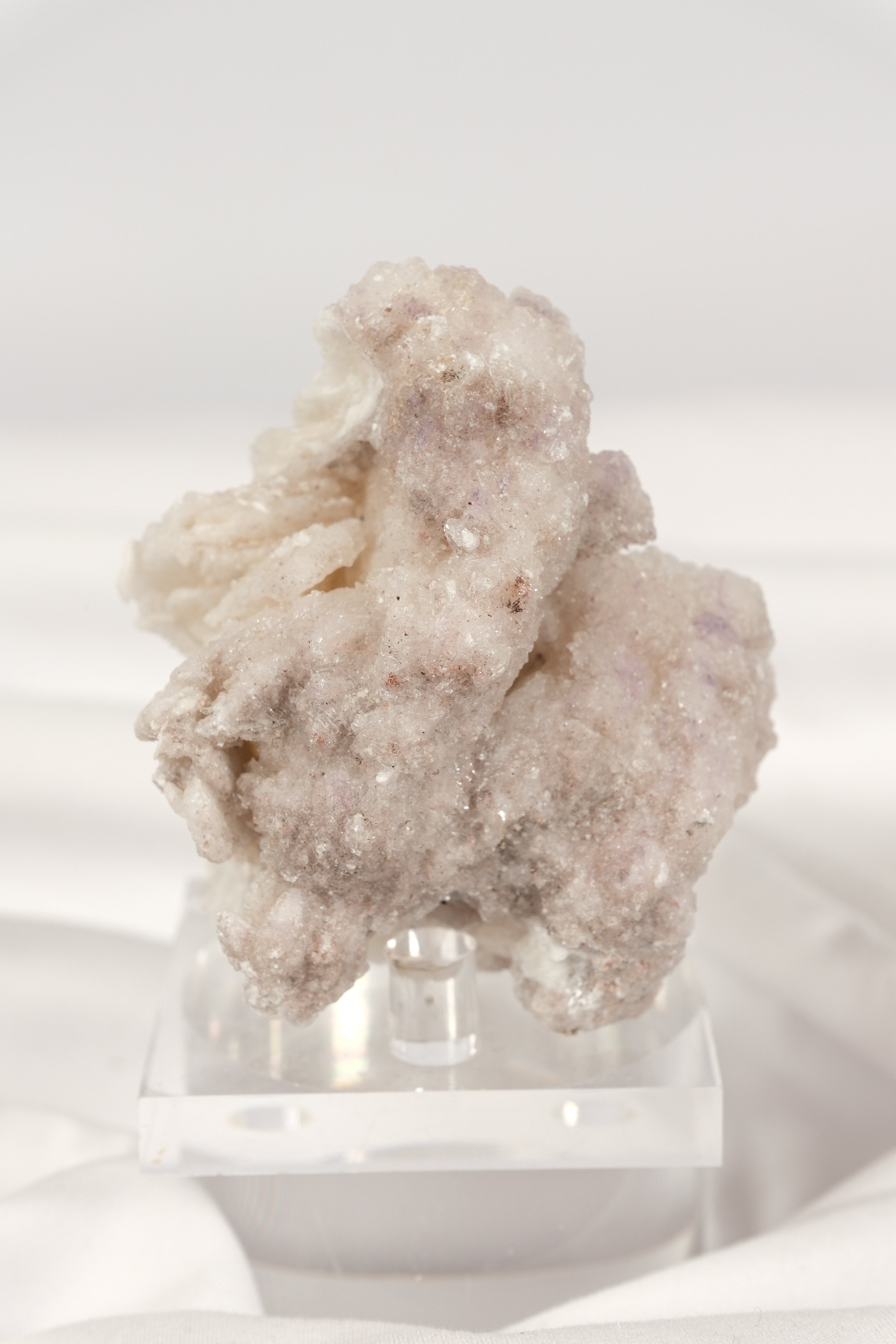 Selenite With Fluorite Cluster