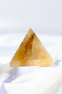 Golden Healer Pyramid Healing Crystal.